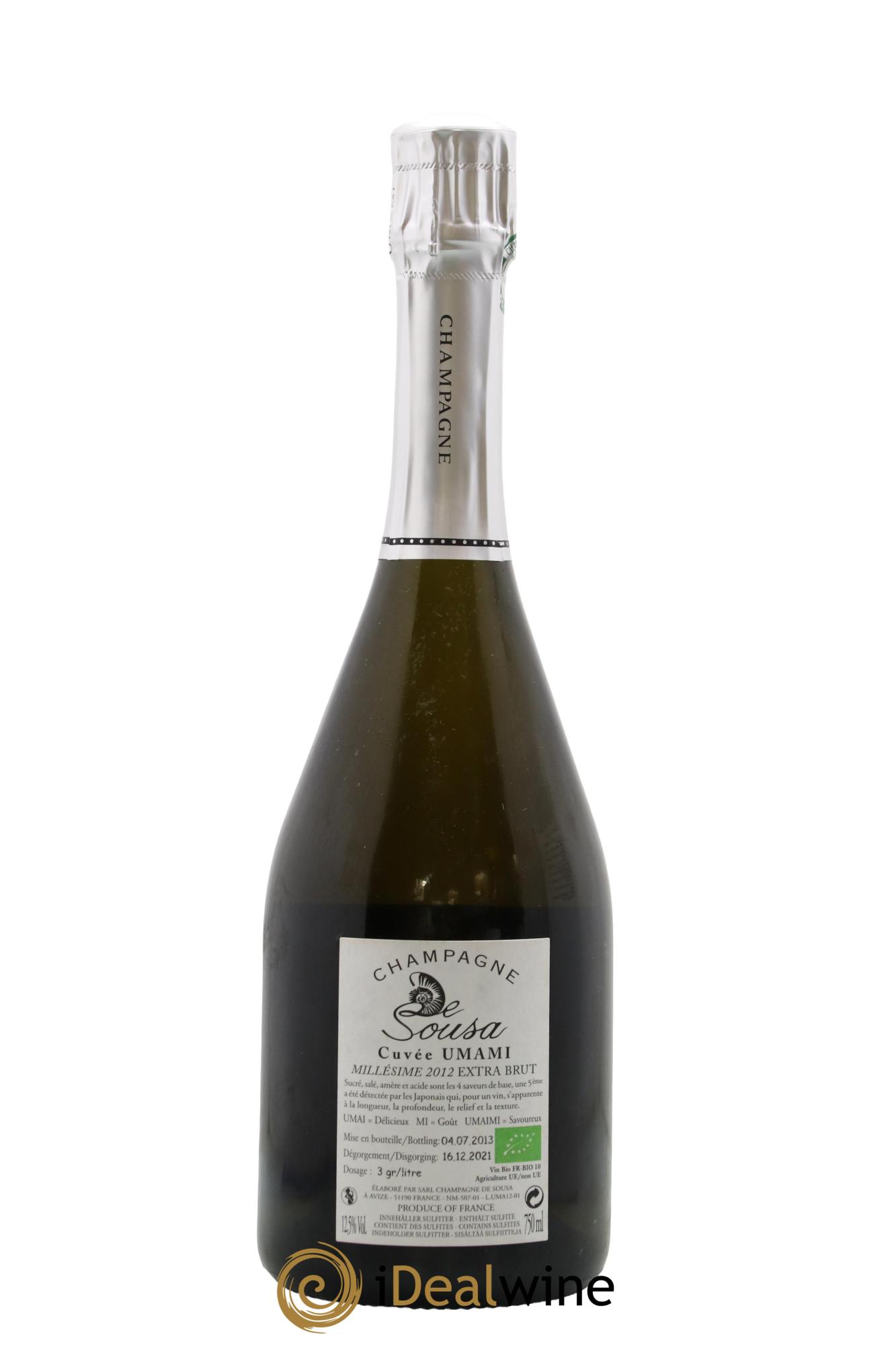Cuvée Umami Extrat Brut De Sousa 2012 - Lotto di 1 bottiglia - 2