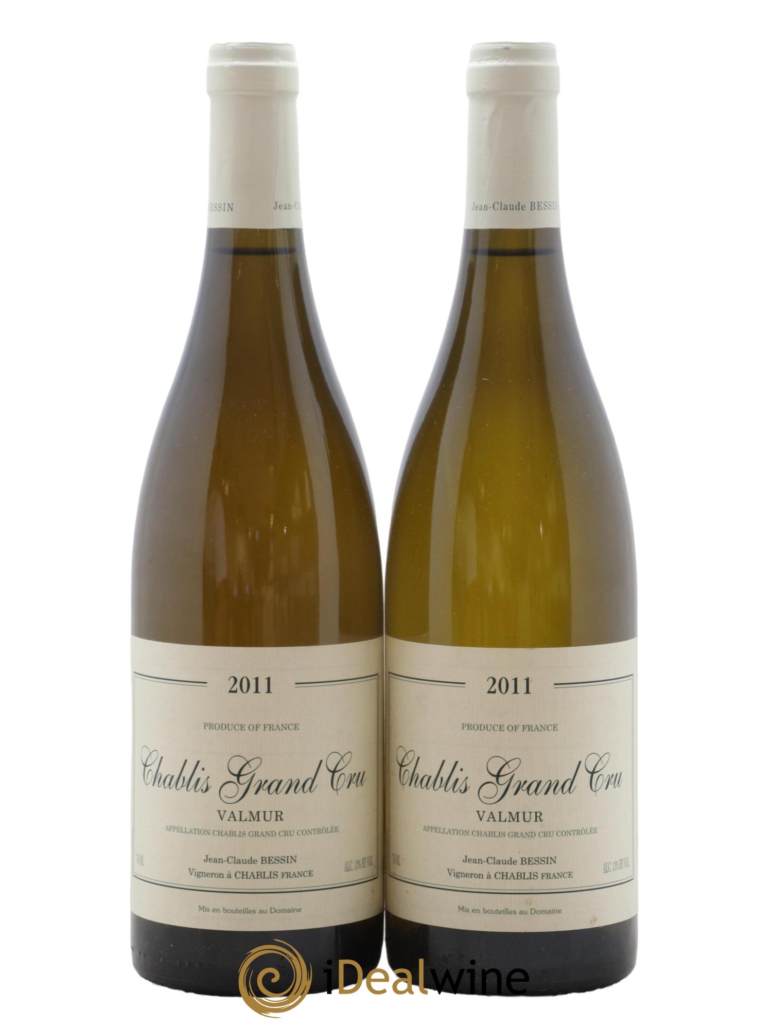Chablis Grand Cru Valmur Jean-Claude & Romain Bessin 2011 - Lot de 2 bouteilles - 0