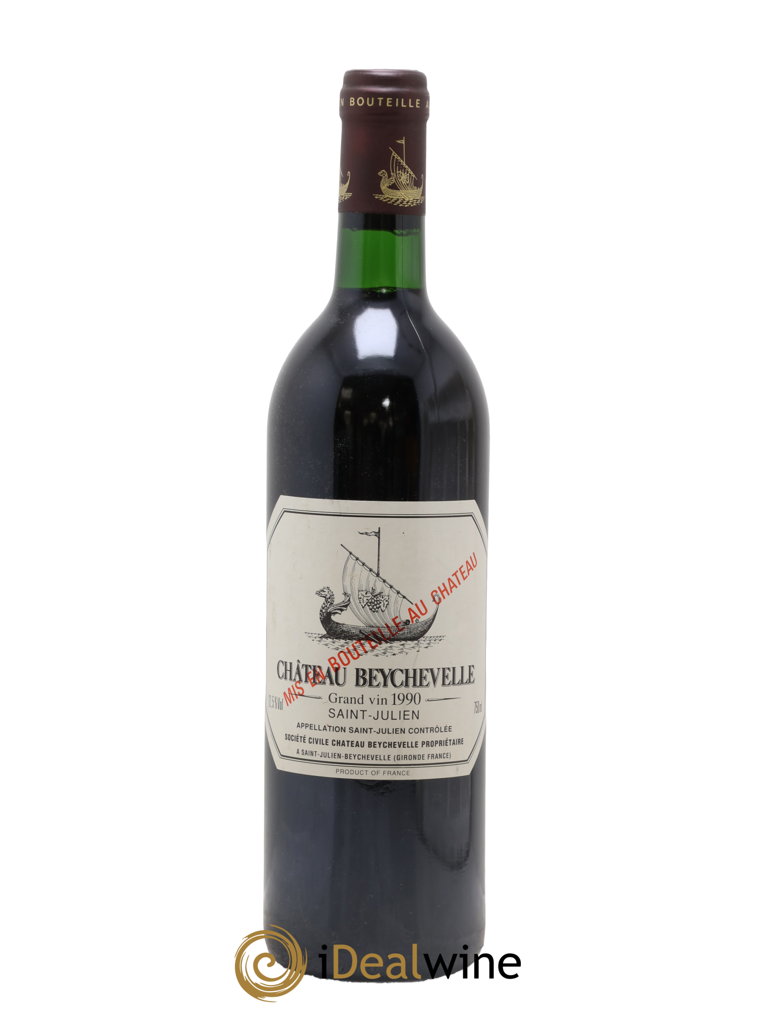 Château Beychevelle 4ème Grand Cru Classé 1990 - Lot de 1 bouteille - 0
