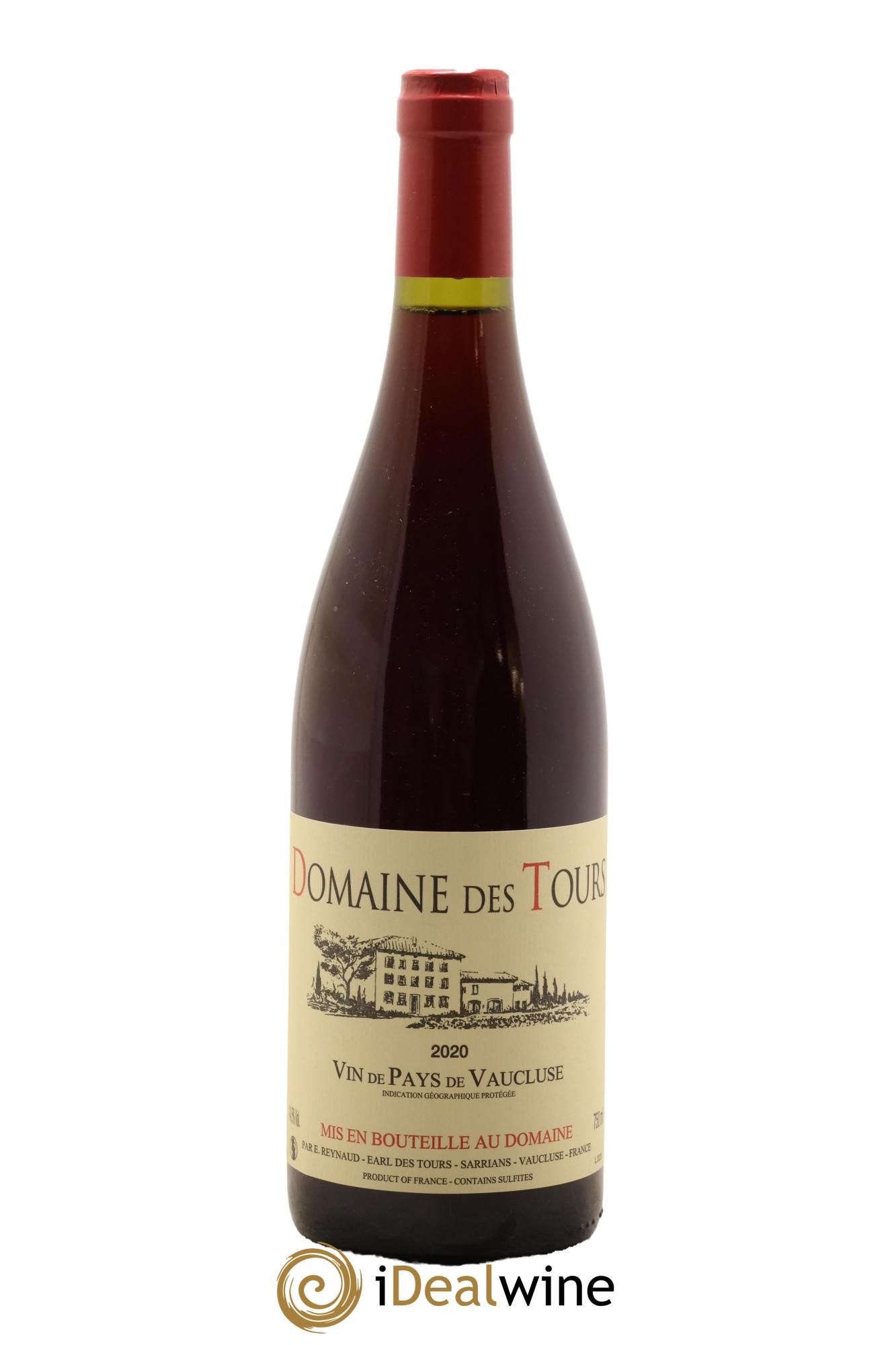 Vaucluse (Vin de Pays de Vaucluse) Domaine des Tours Emmanuel Reynaud 2020 - Lot de 1 bouteille - 0