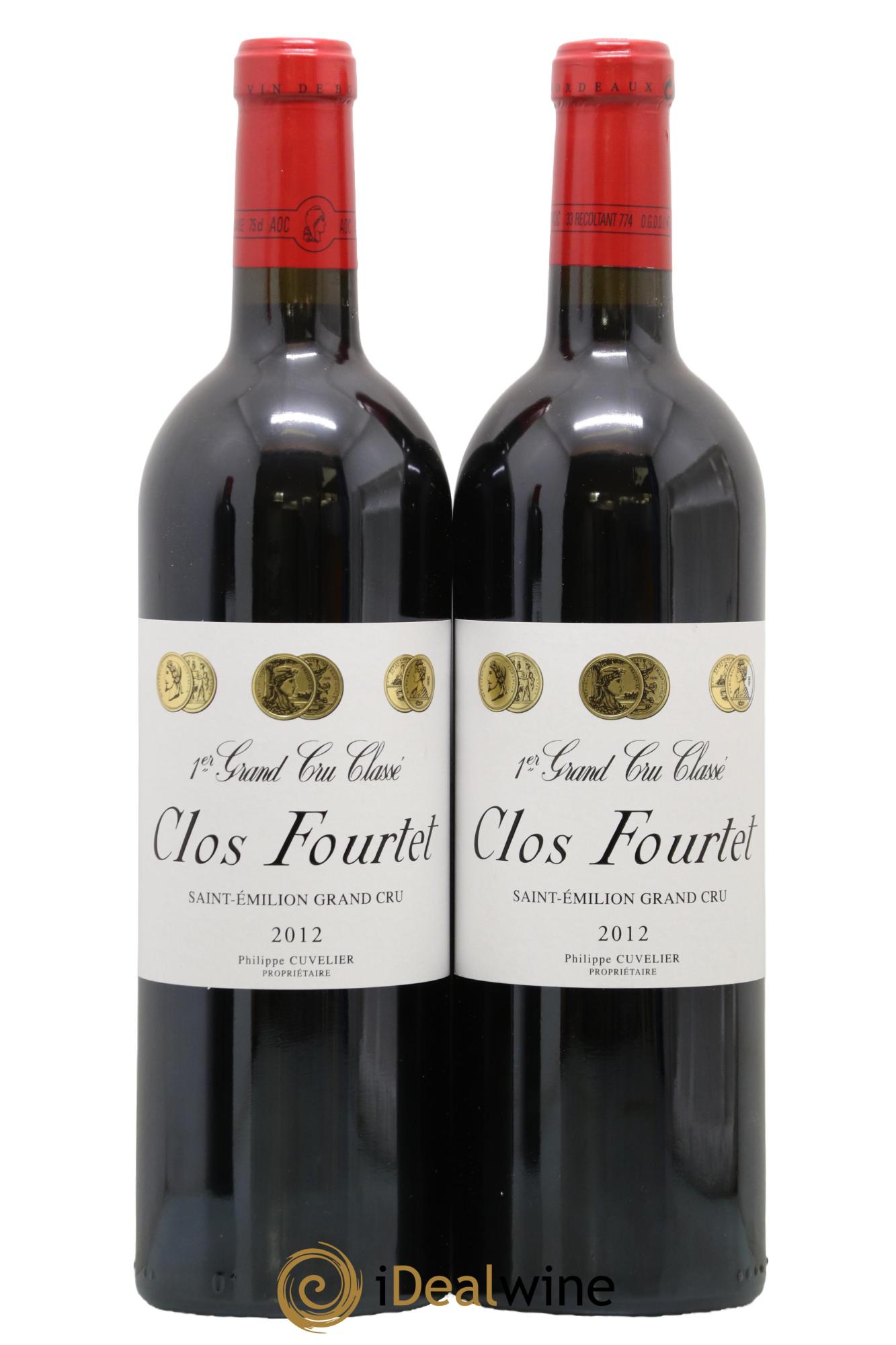 Clos Fourtet 1er Grand Cru Classé B 2012 - Lotto di 2 bottiglie - 0