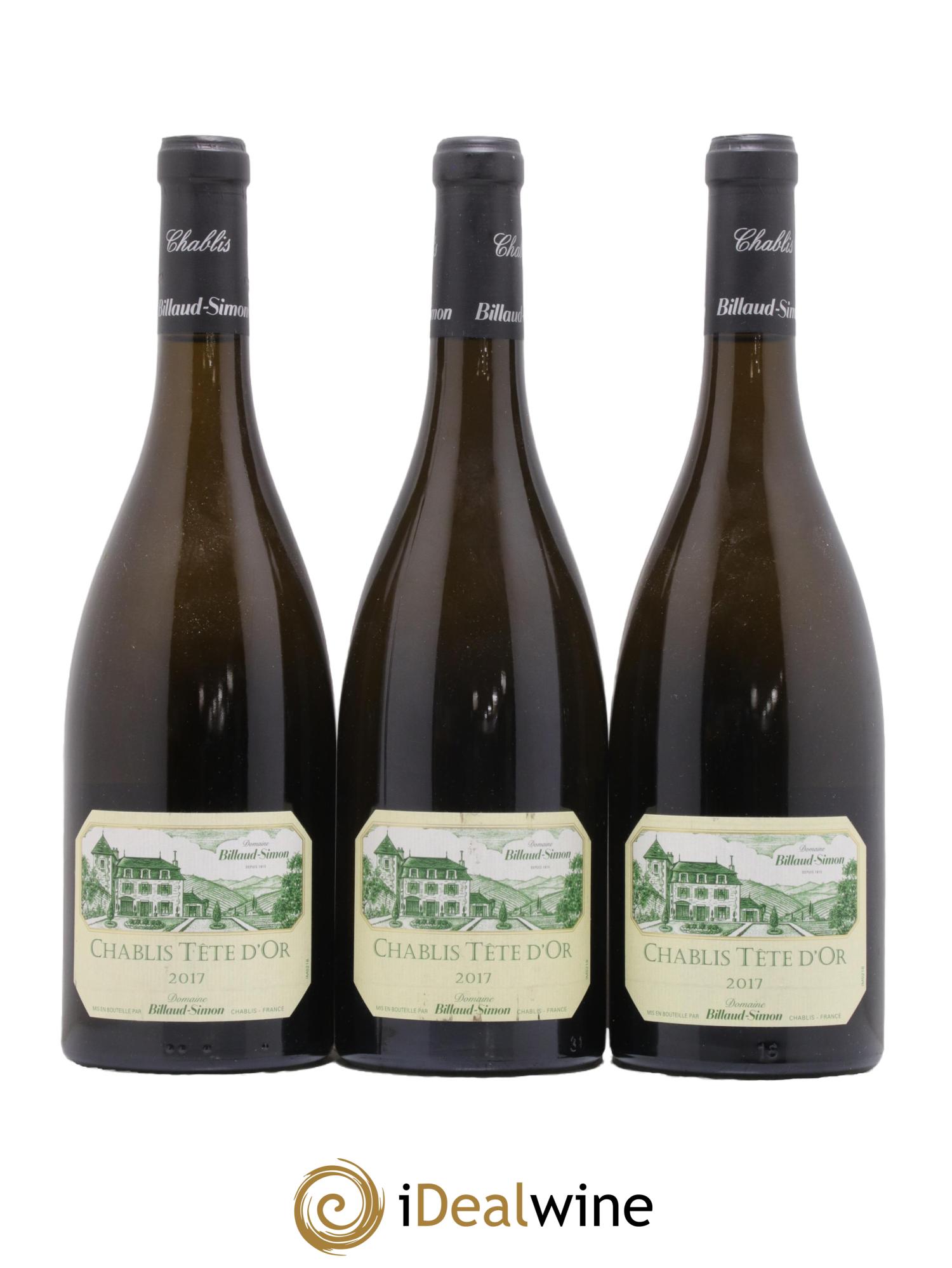Chablis Tête d'Or Billaud-Simon (Domaine) 2017 - Lot de 3 bouteilles - 0
