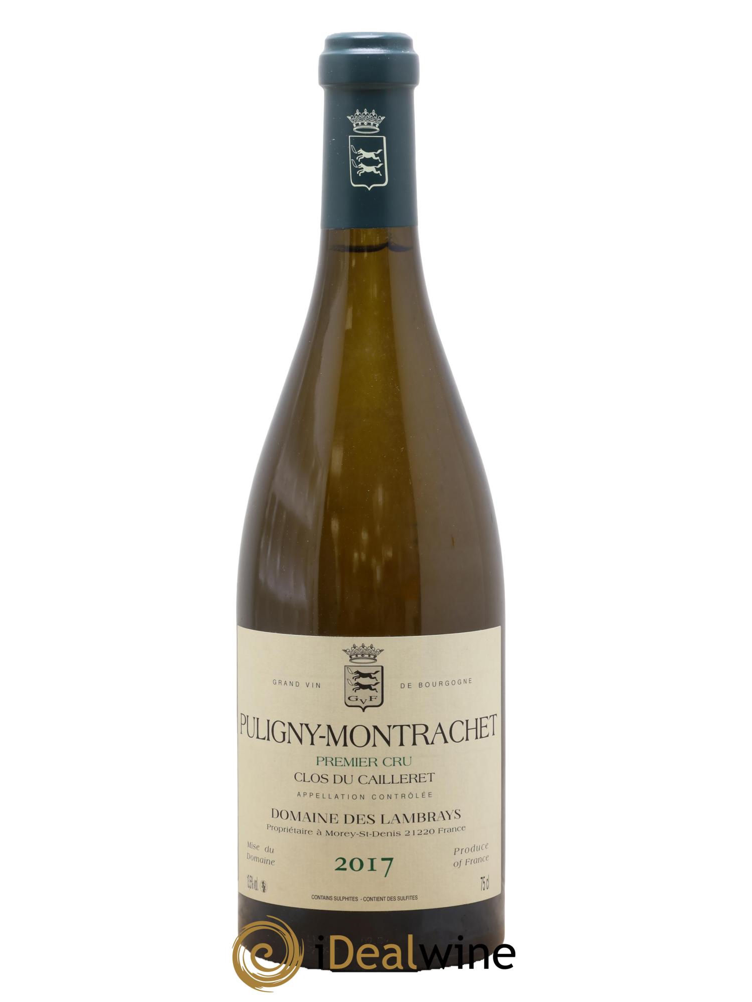 Puligny-Montrachet 1er Cru Clos du Cailleret Domaine des Lambrays 2017 - Posten von 1 Flasche - 0