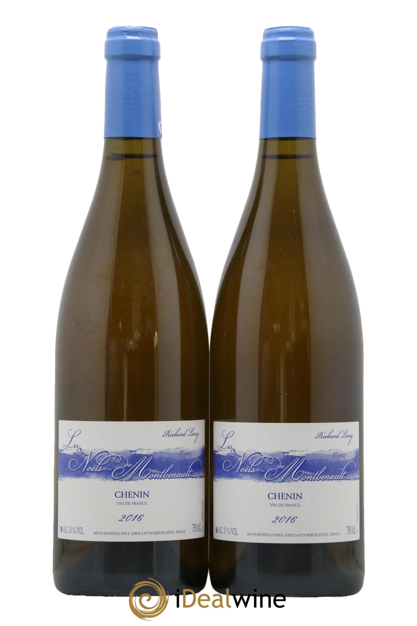 Vin de France Les Noëls de Montbenault Richard Leroy 2016 - Lot de 2 bouteilles - 0