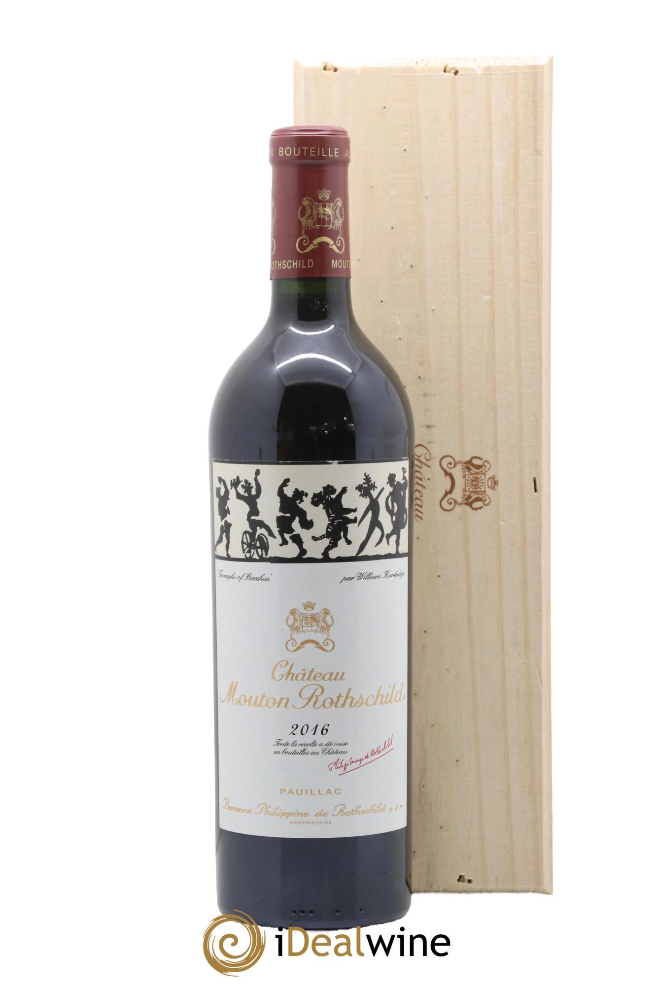 Château Mouton Rothschild 1er Grand Cru Classé 2016 - Lot de 1 bouteille - 0