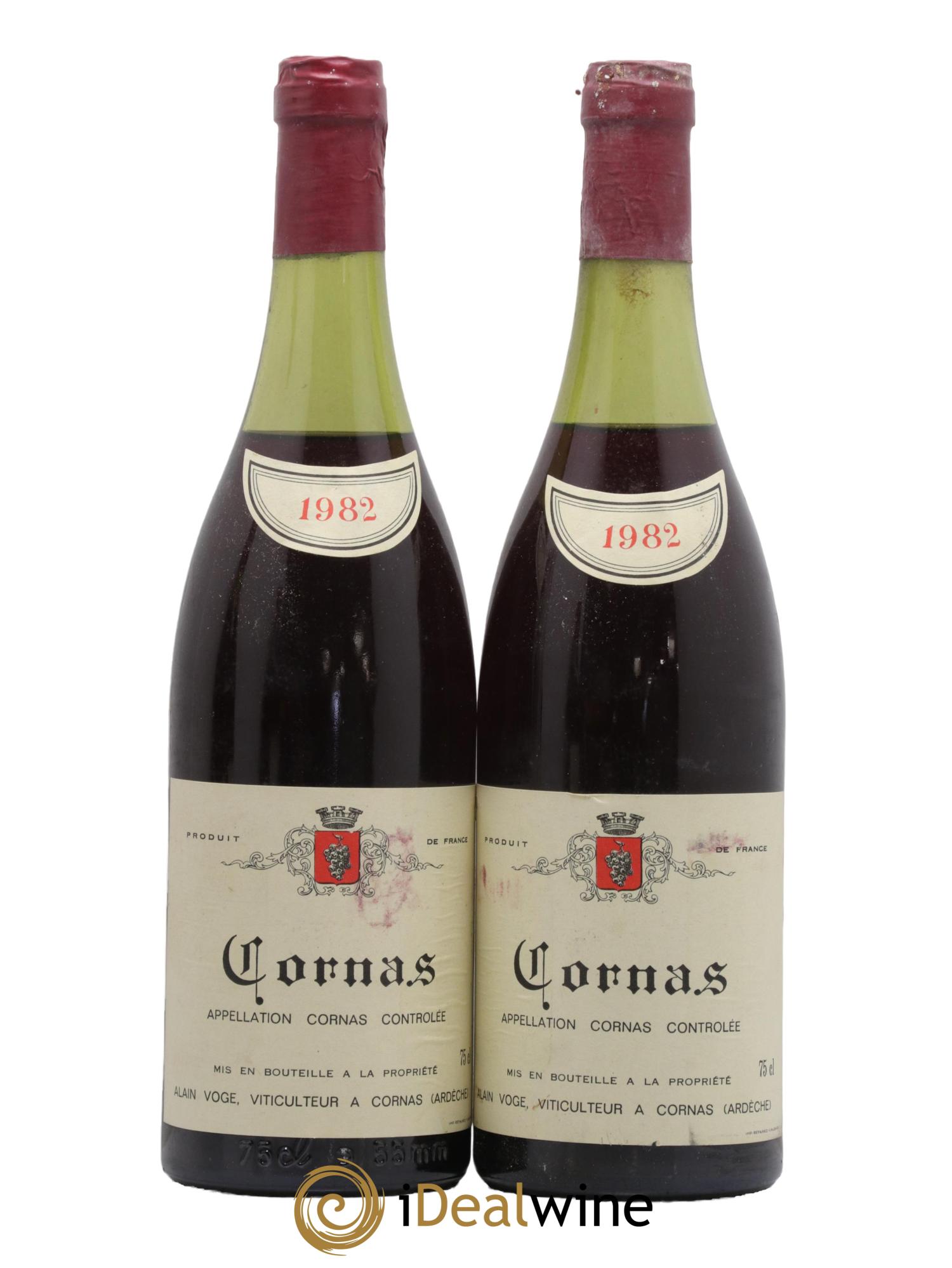 Cornas Domaine Alain Voge 1982 - Lot de 2 bouteilles - 0