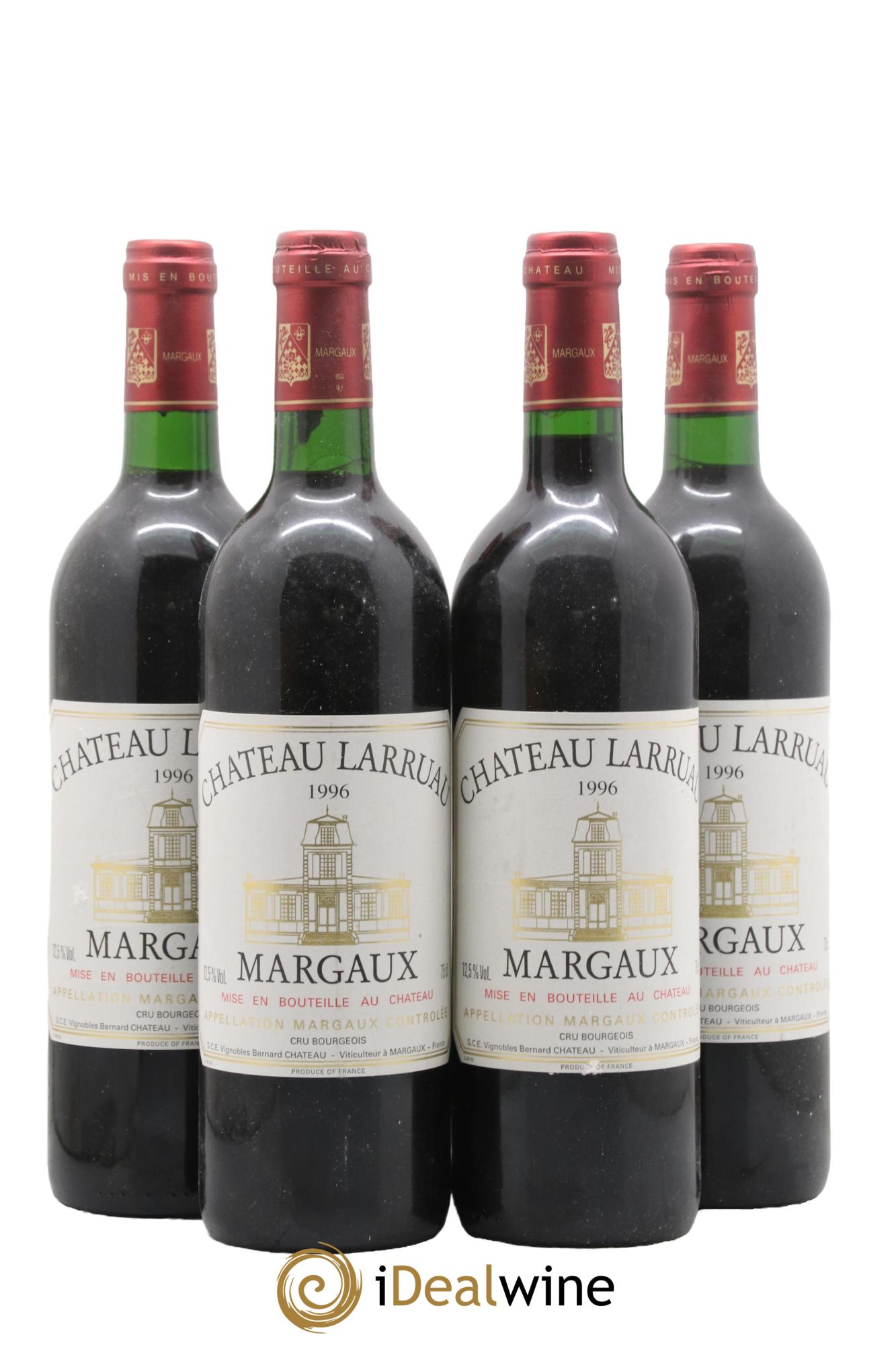 Château Larruau 1996 - Lot of 4 bottles - 0