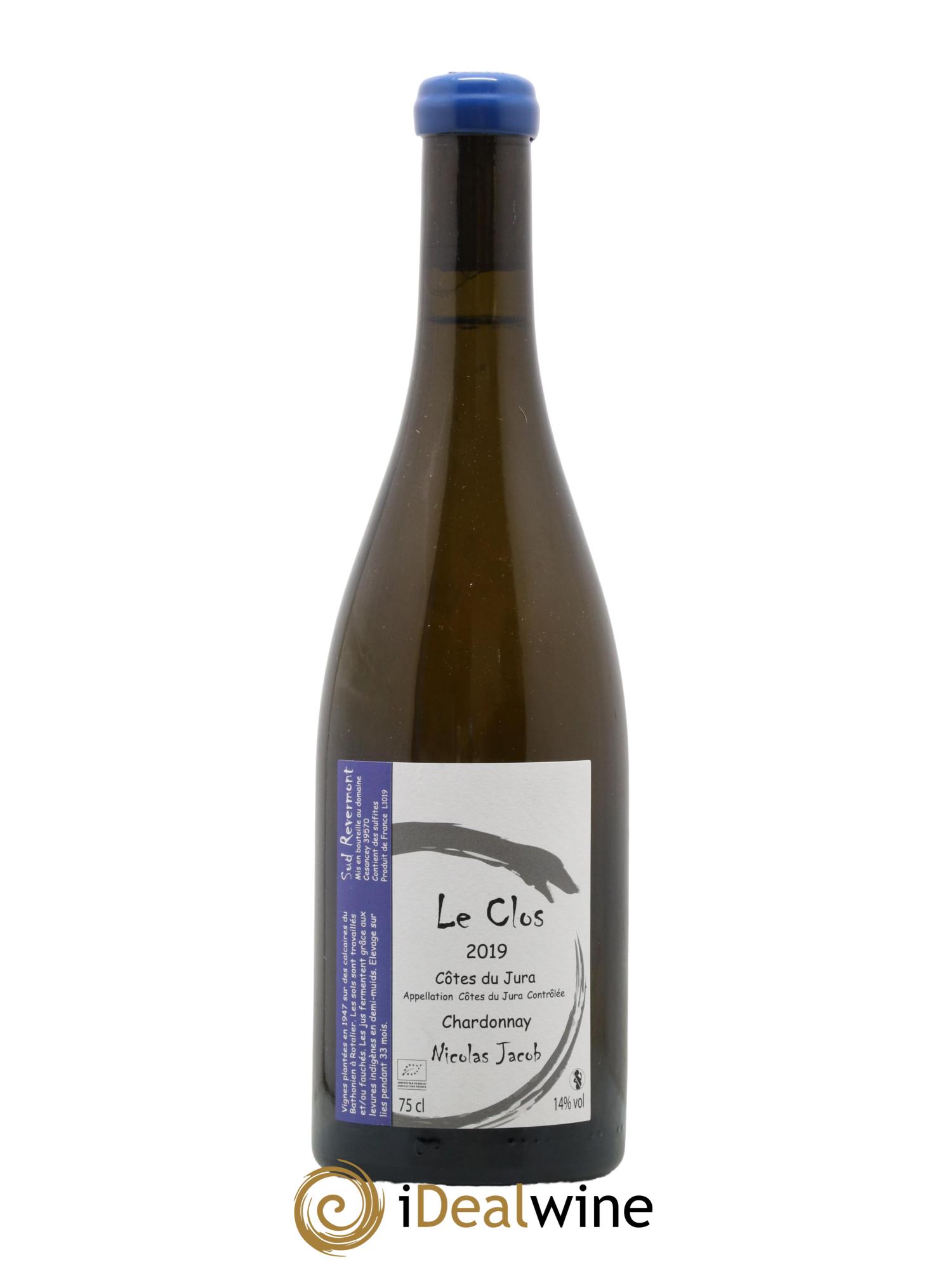 Côtes du Jura Chardonnay Le Clos Nicolas Jacob 2019 - Lot de 1 bouteille - 0