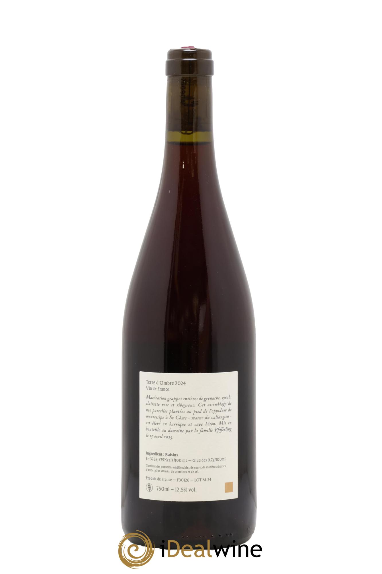 Vin de France Terre d'Ombre L'Anglore 2024 - Lot of 1 bottle - 1