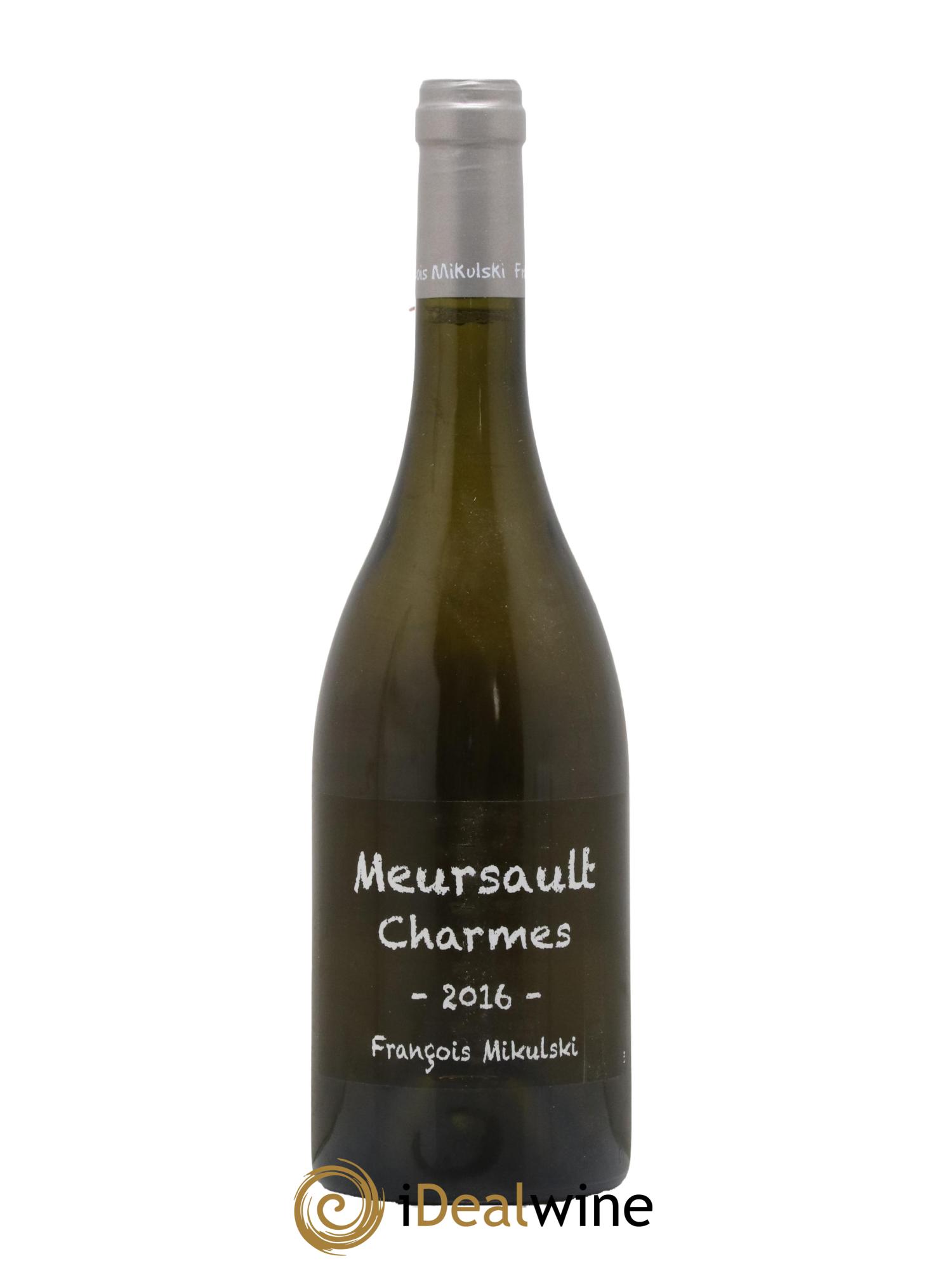 Meursault 1er Cru Charmes François Mikulski 2016 - Lot de 1 bouteille - 0