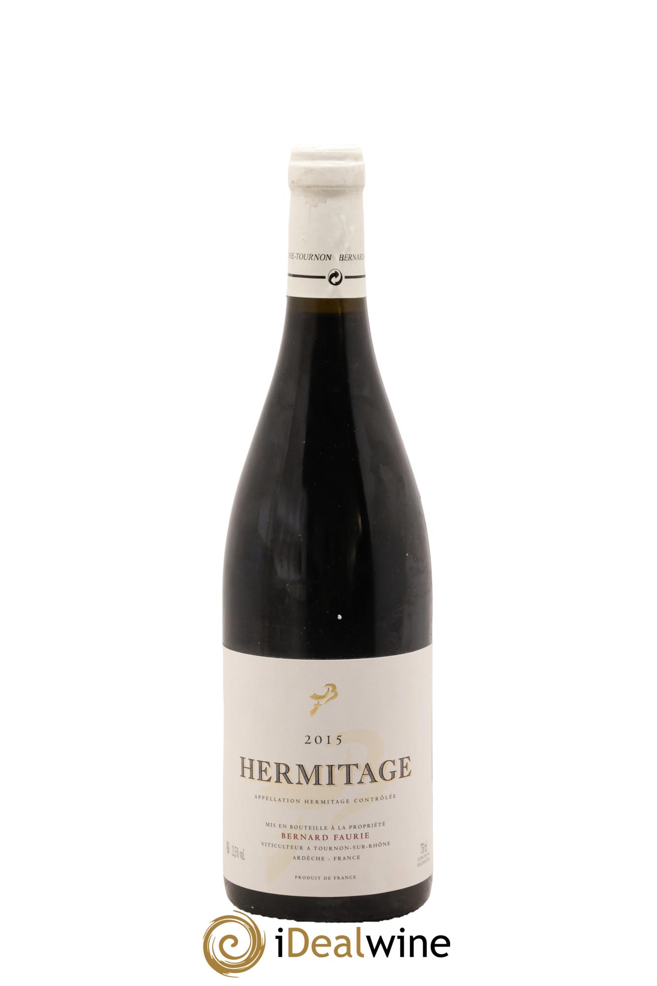 Hermitage Greffieux Bessards (capsule blanche) Bernard Faurie 2015 - Lot de 1 bouteille - 0