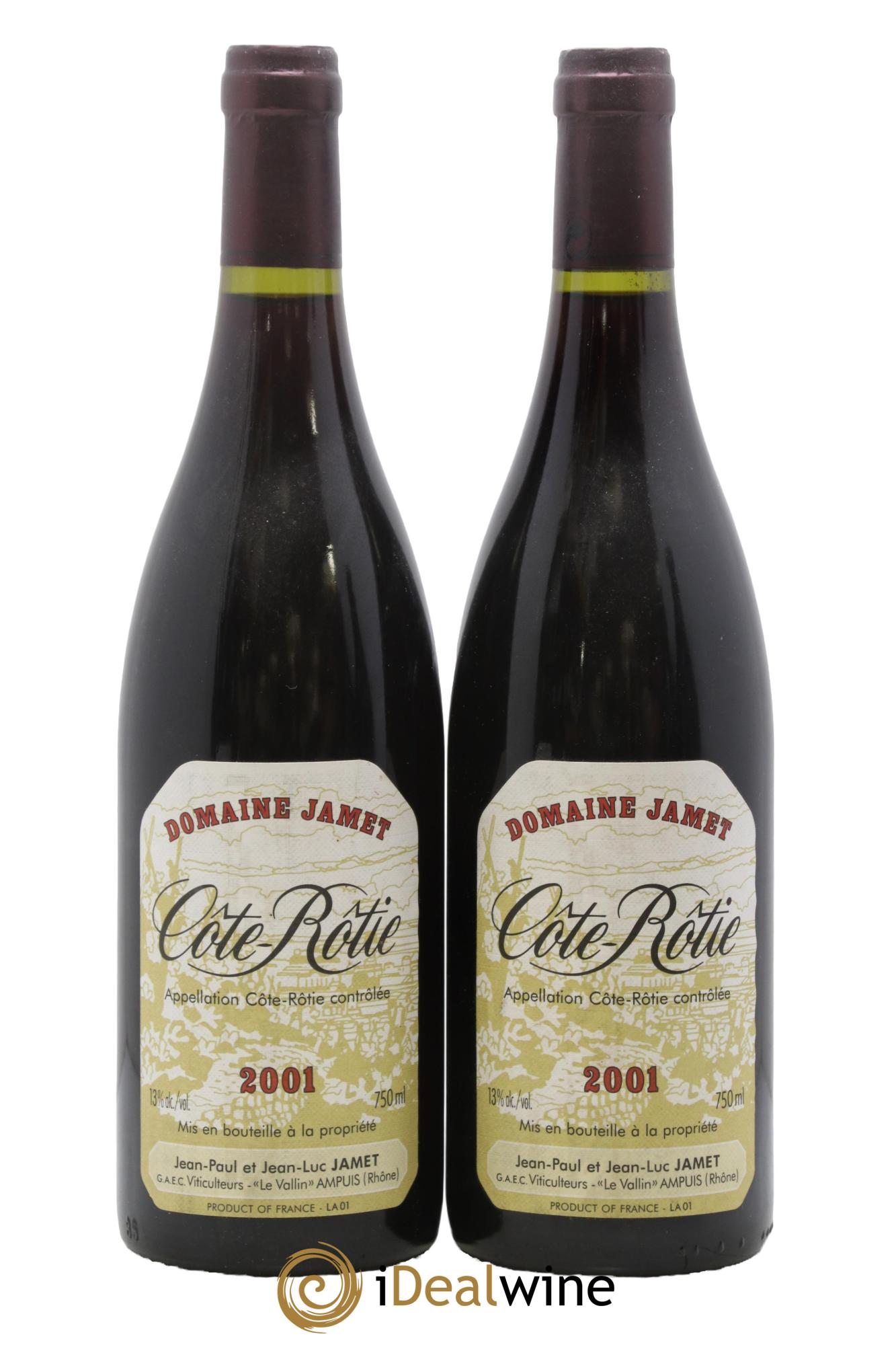 Côte-Rôtie Jamet (Domaine) 2001 - Lot de 2 bouteilles - 0