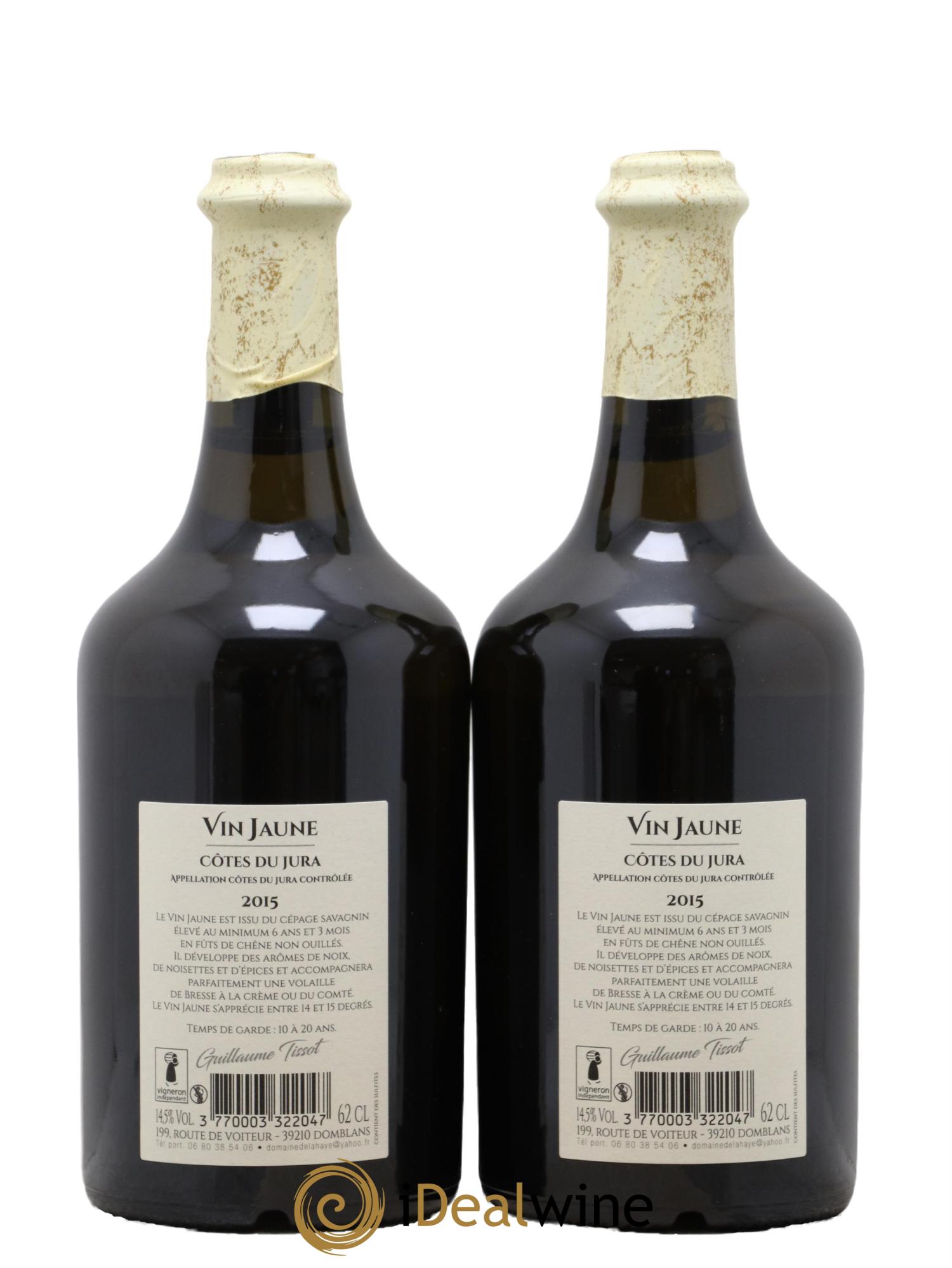 Côtes du Jura Vin Jaune Domaine De Lahaye Guillaume Tissot 2015 - Lotto di 2 clavelin - 1
