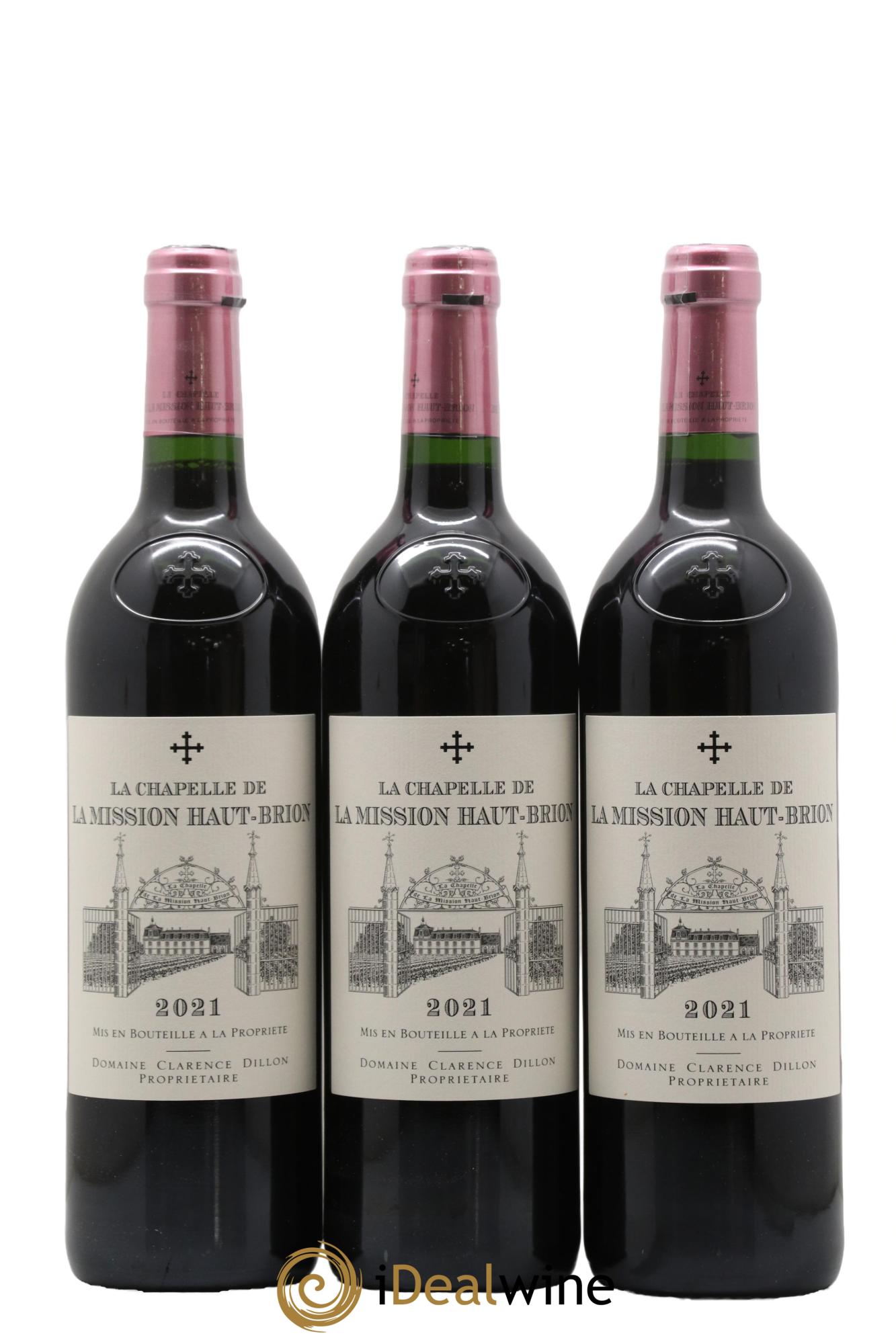 La Chapelle de La Mission Haut-Brion Second Vin 2021 - Lot of 3 bottles - 0
