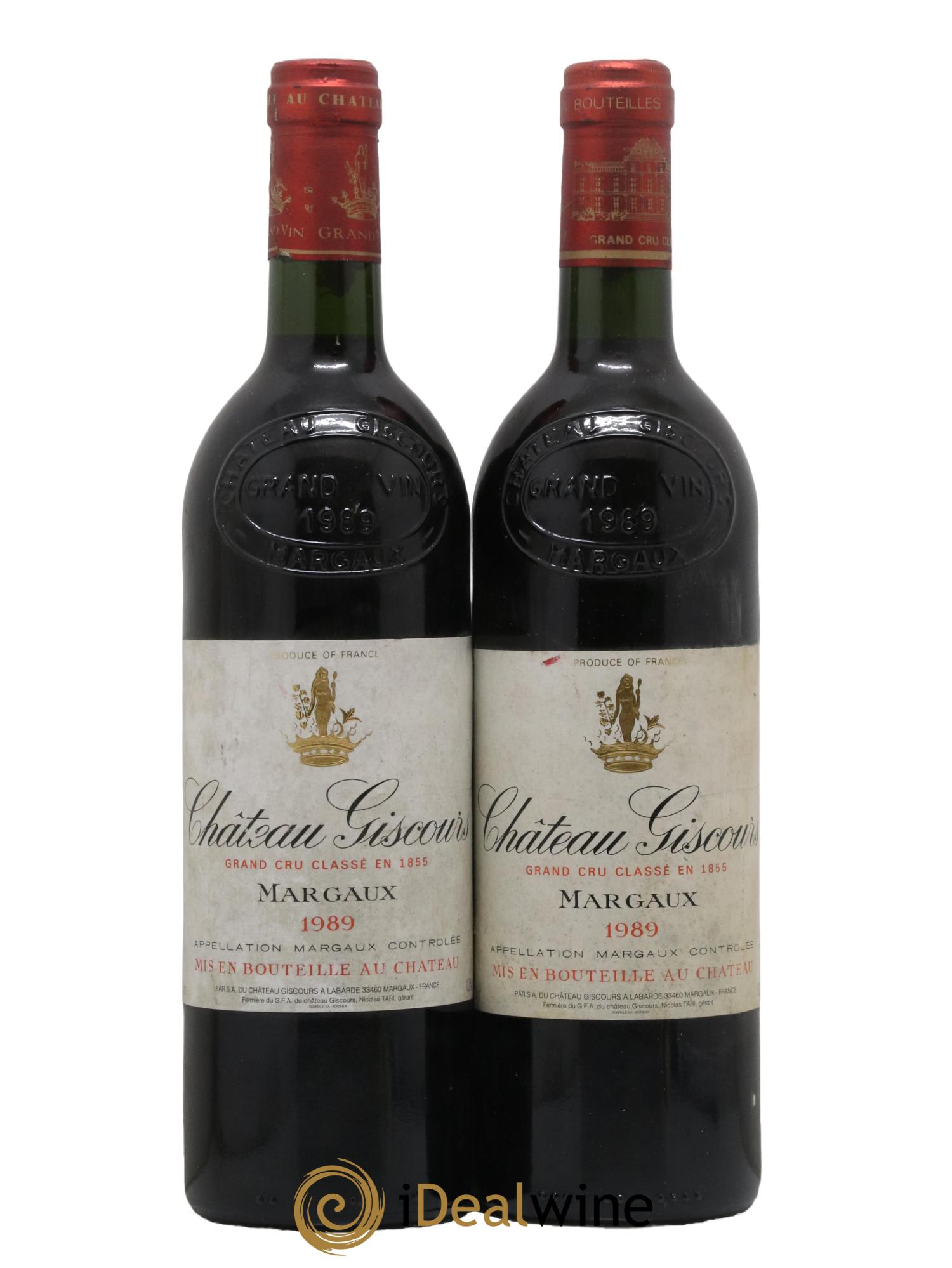Château Giscours 3ème Grand Cru Classé 1989 - Lot de 2 bouteilles - 0