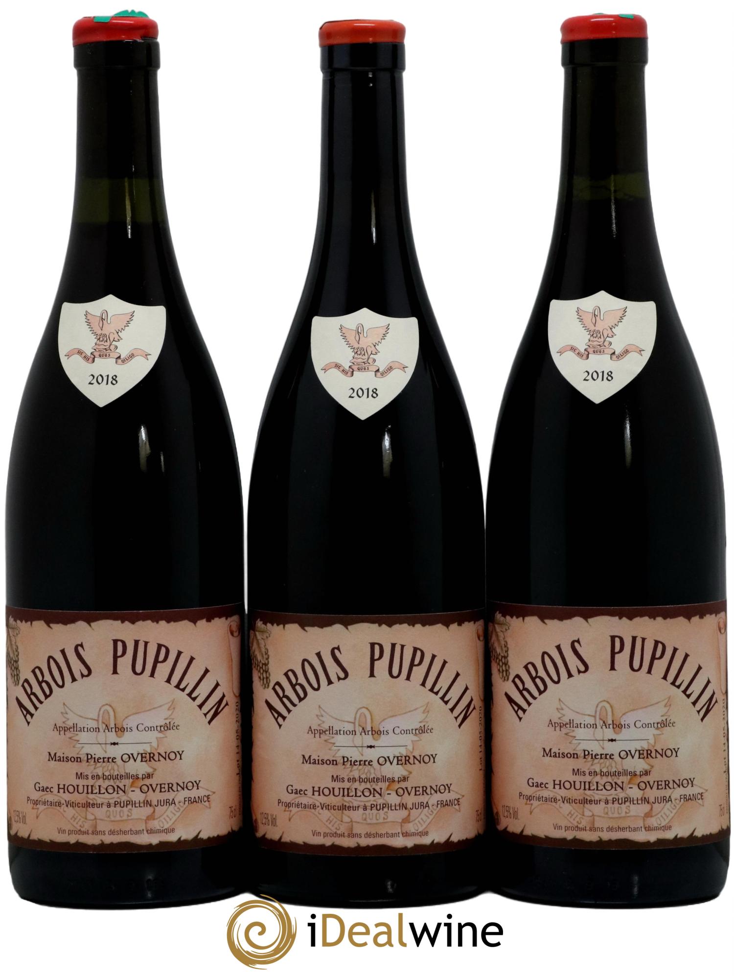 Arbois-Pupillin Poulsard (cire rouge) Overnoy-Houillon (Domaine) 2018 - Lot de 3 bouteilles - 0