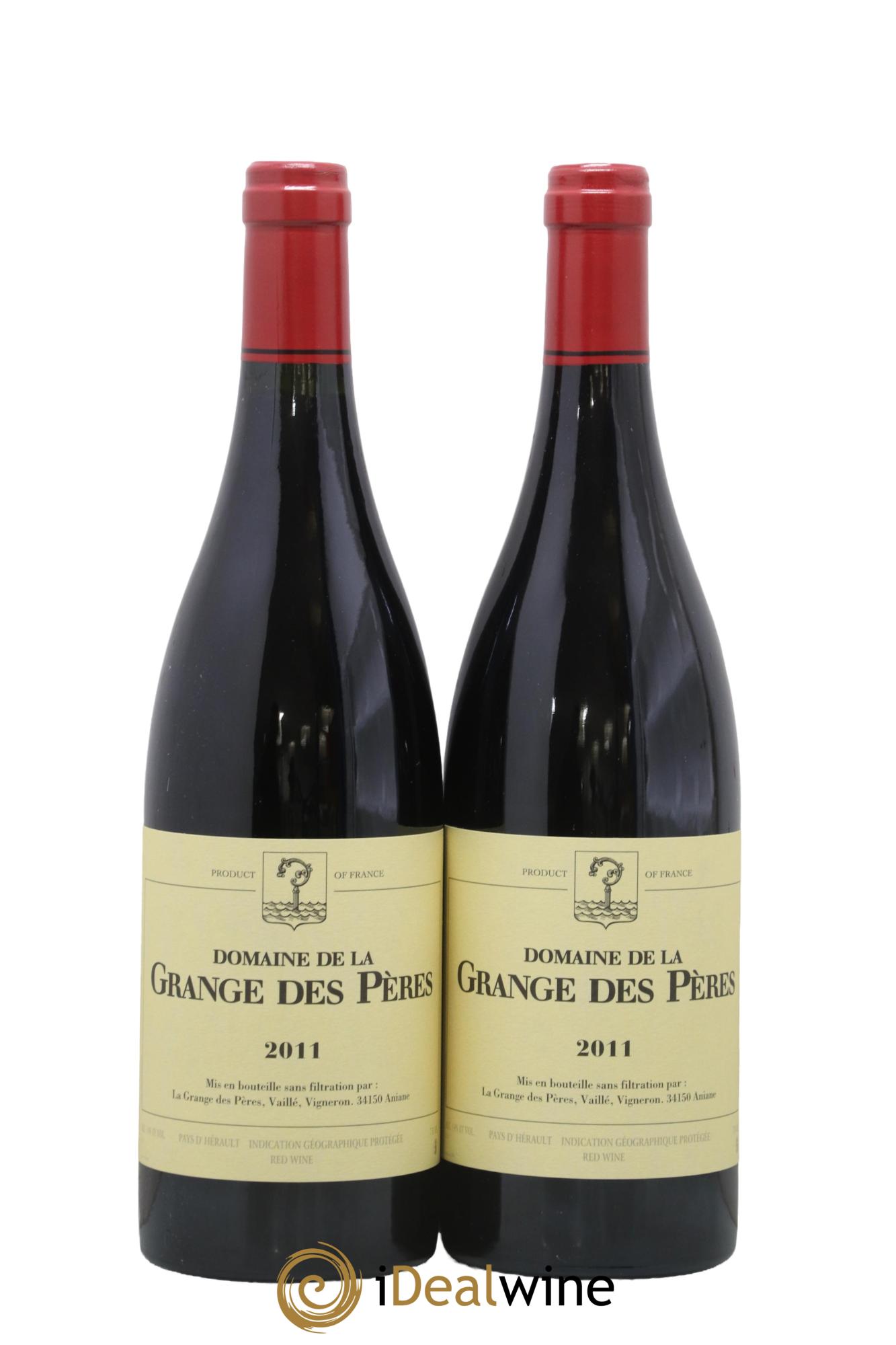 IGP Pays d'Hérault Grange des Pères Laurent Vaillé 2011 - Lot of 2 bottles - 0