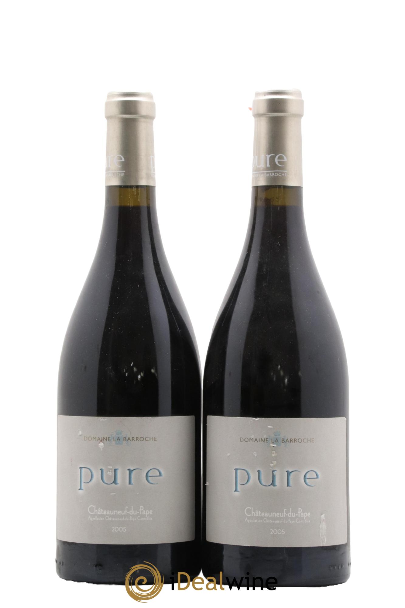 Châteauneuf-du-Pape Cuvée Pure Domaine La Barroche 2005 - Lot de 2 bouteilles - 0