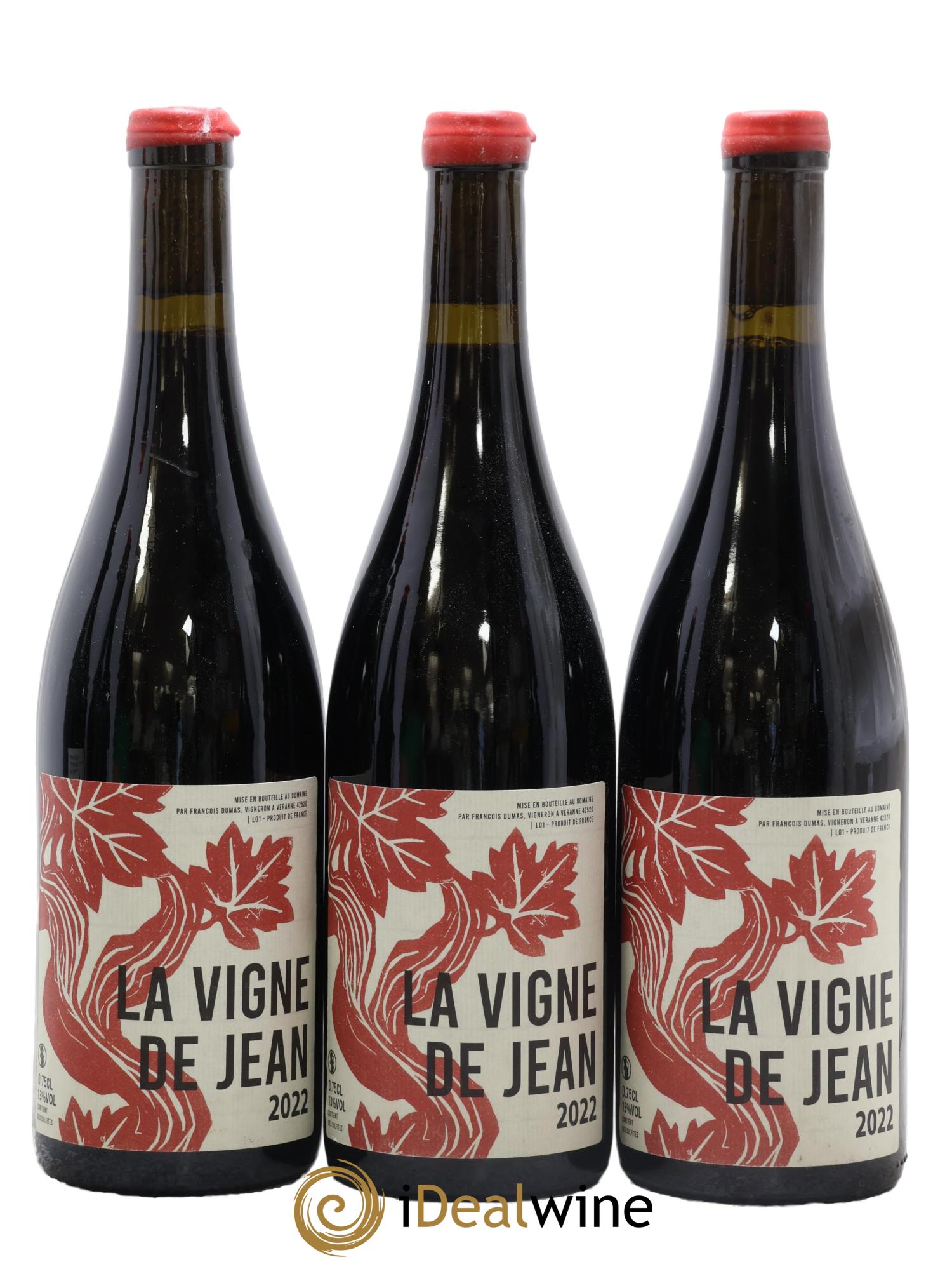 Vin de France La Vigne de Jean François Dumas 2022 - Lot de 3 bouteilles - 0