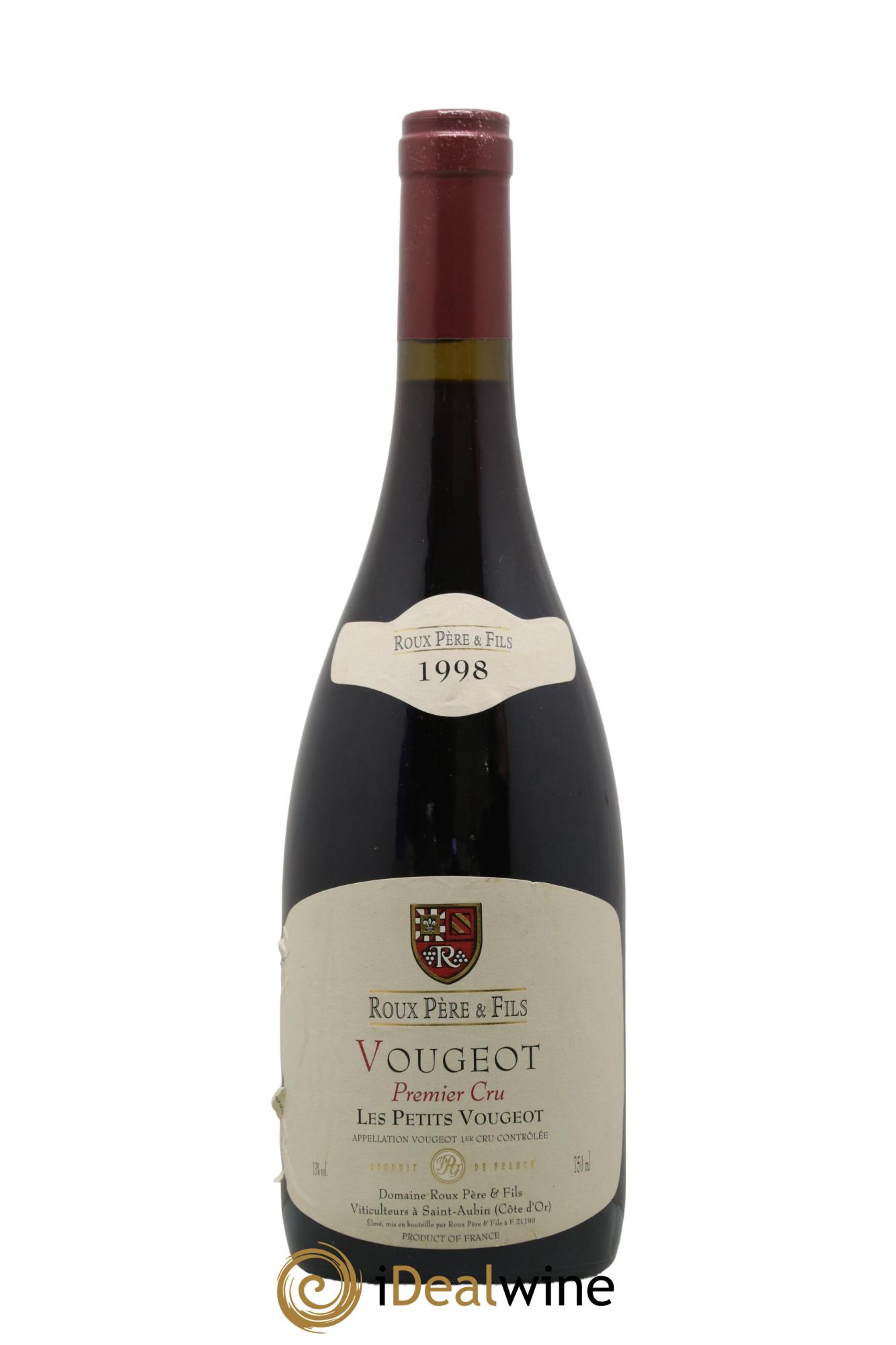 Vougeot 1er Cru Les Petits Vougeots Roux 1998 - Lot de 1 bouteille - 0
