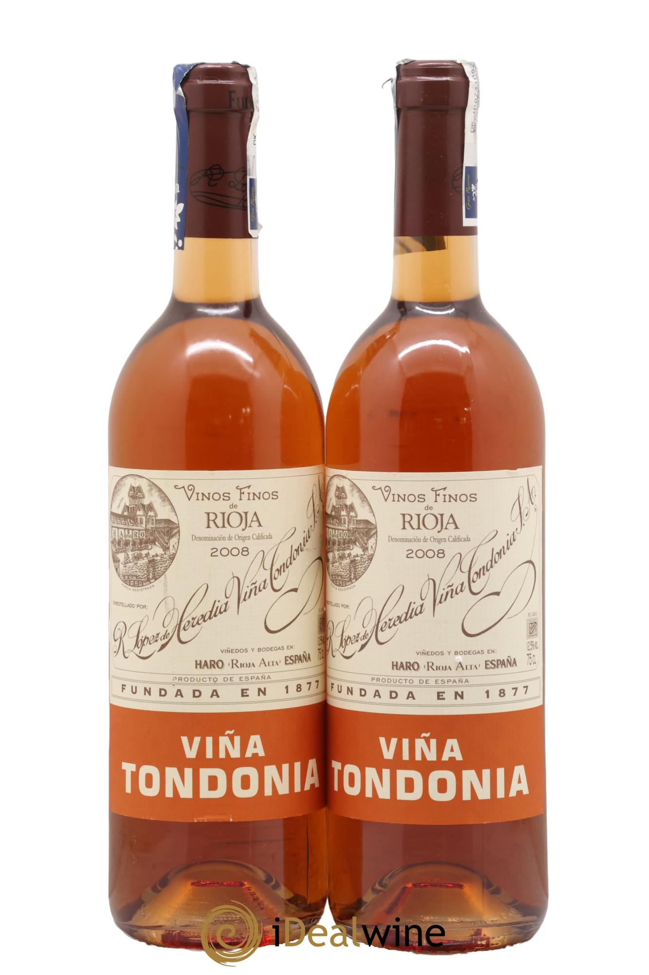 Rioja Gran Reserva Rosado Vina Tondonia R. Lopez de Heredia 2008 - Lot of 2 bottles - 0