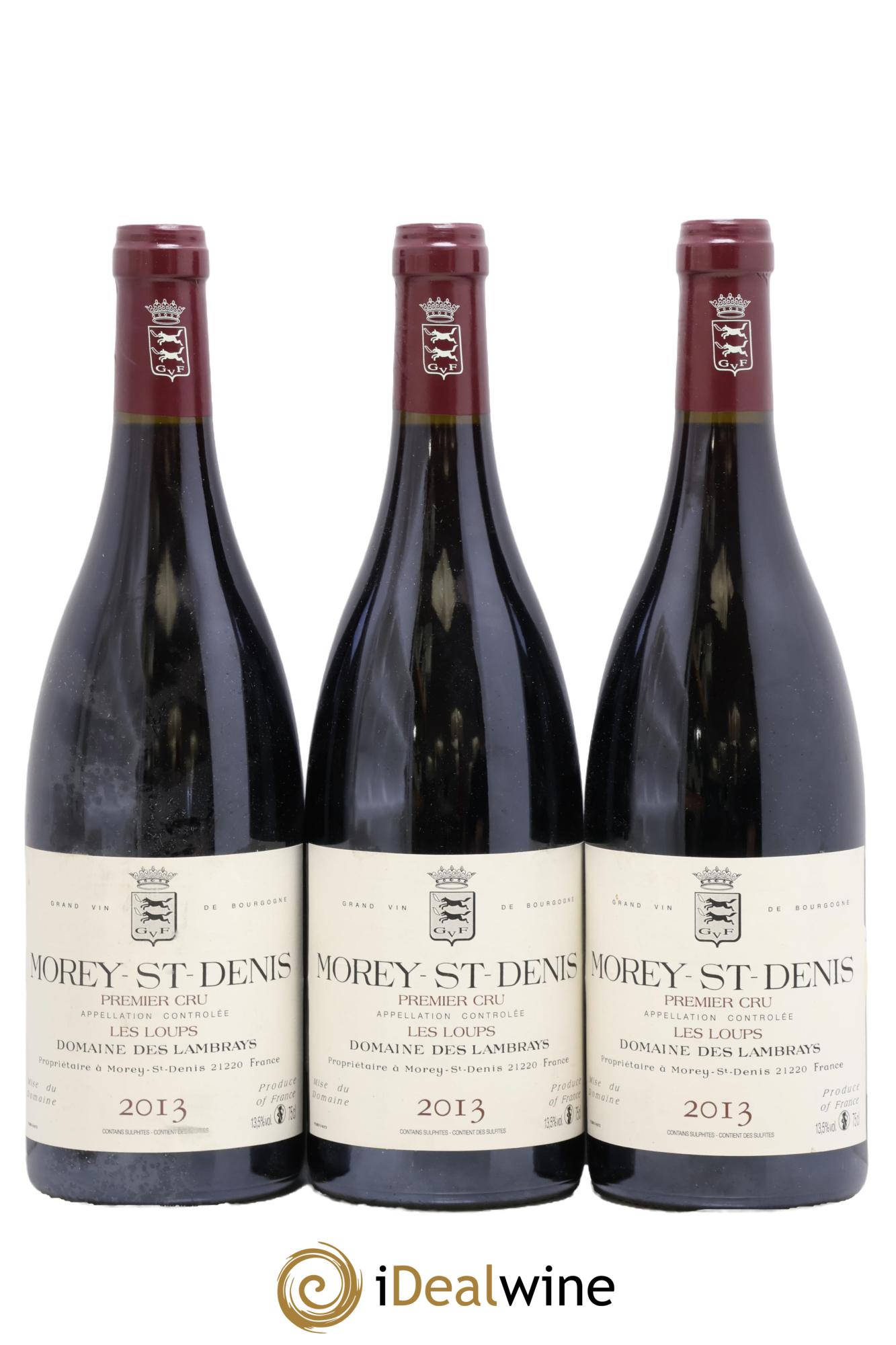 Morey-Saint-Denis 1er Cru Les Loups Domaine des Lambrays 2013 - Lot de 3 bouteilles - 0