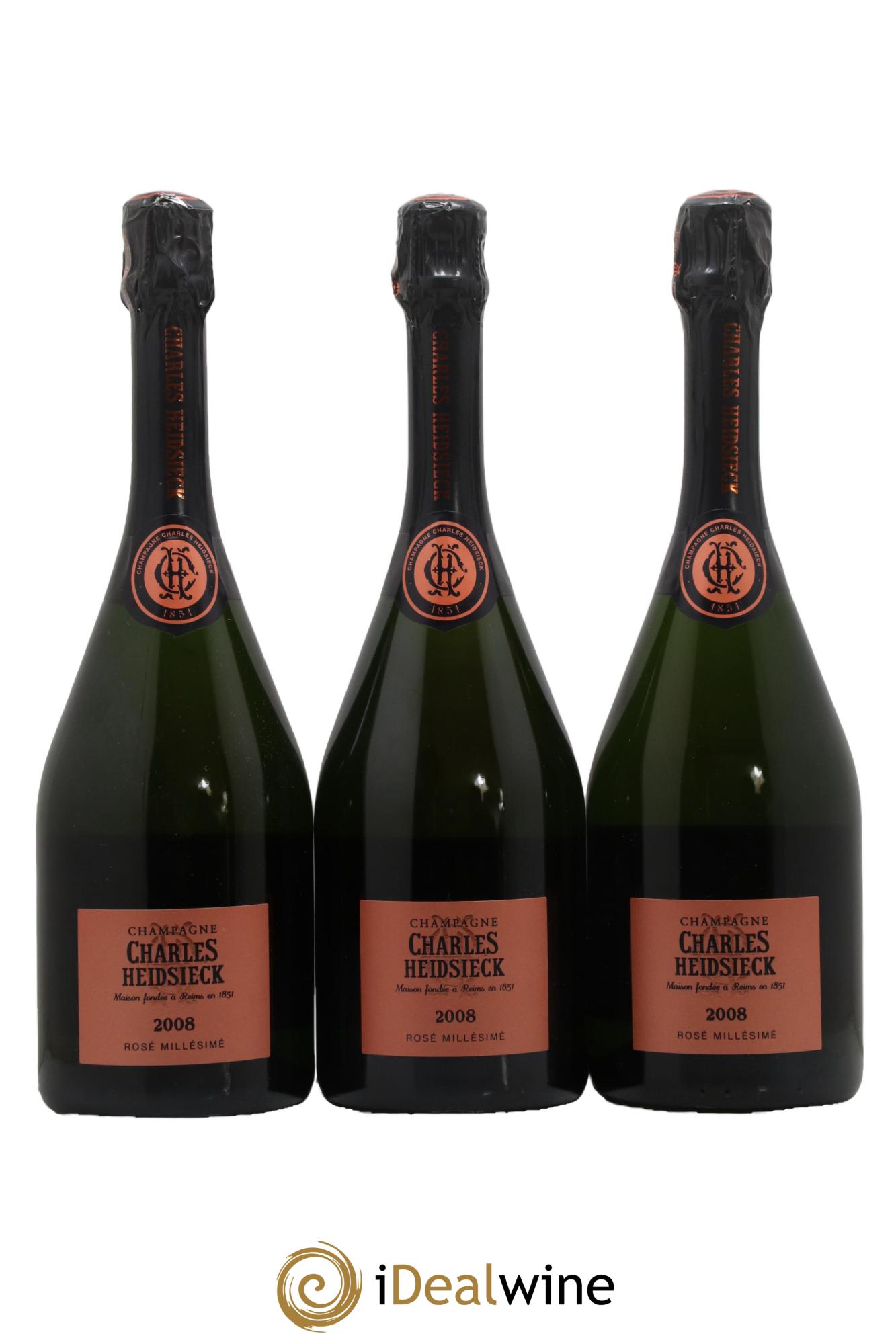 Millésimé Brut Charles Heidsieck 2008 - Lot de 3 bouteilles - 0