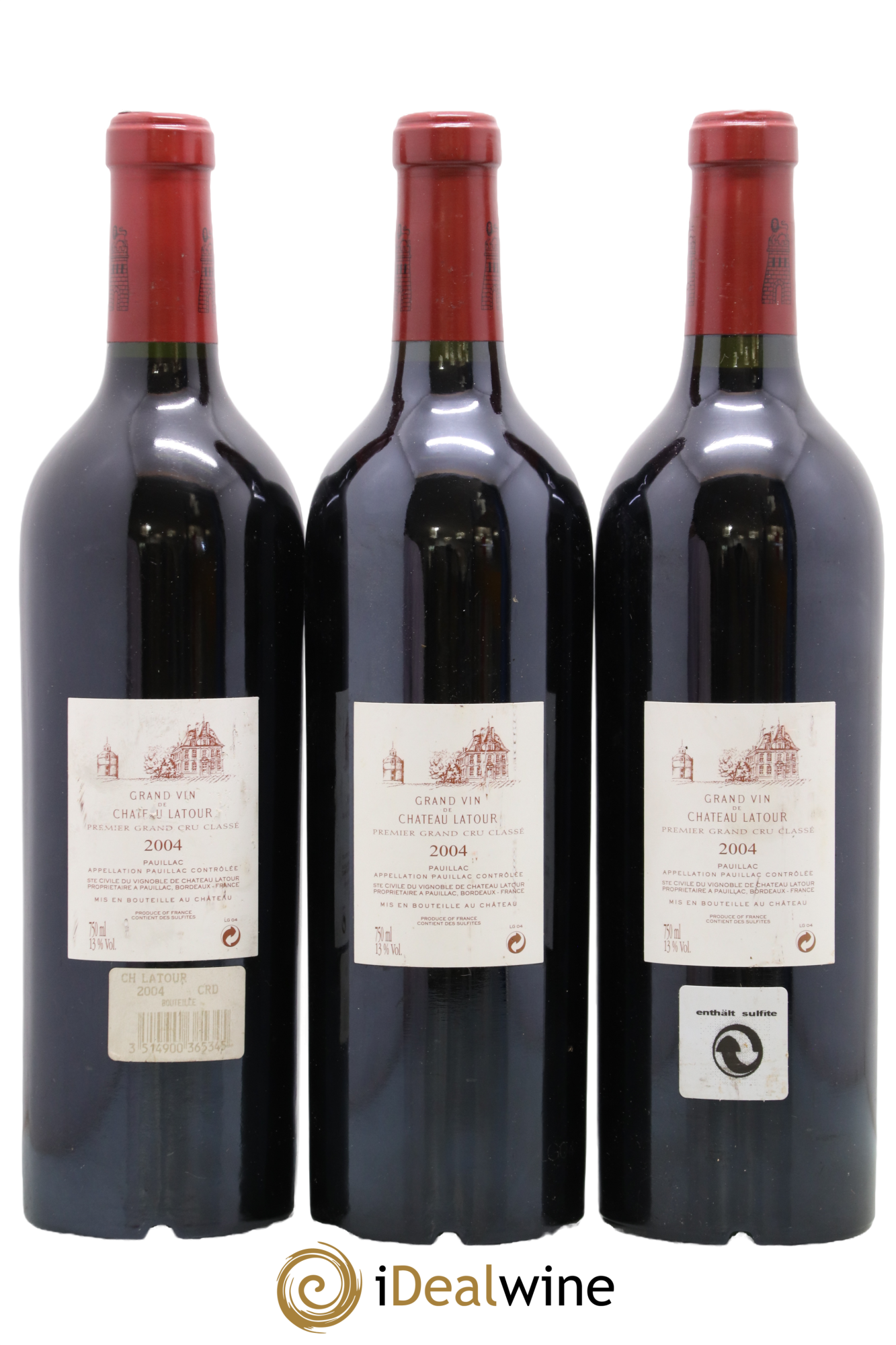 Château Latour 1er Grand Cru Classé 2004 - Lot of 3 bottles - 1