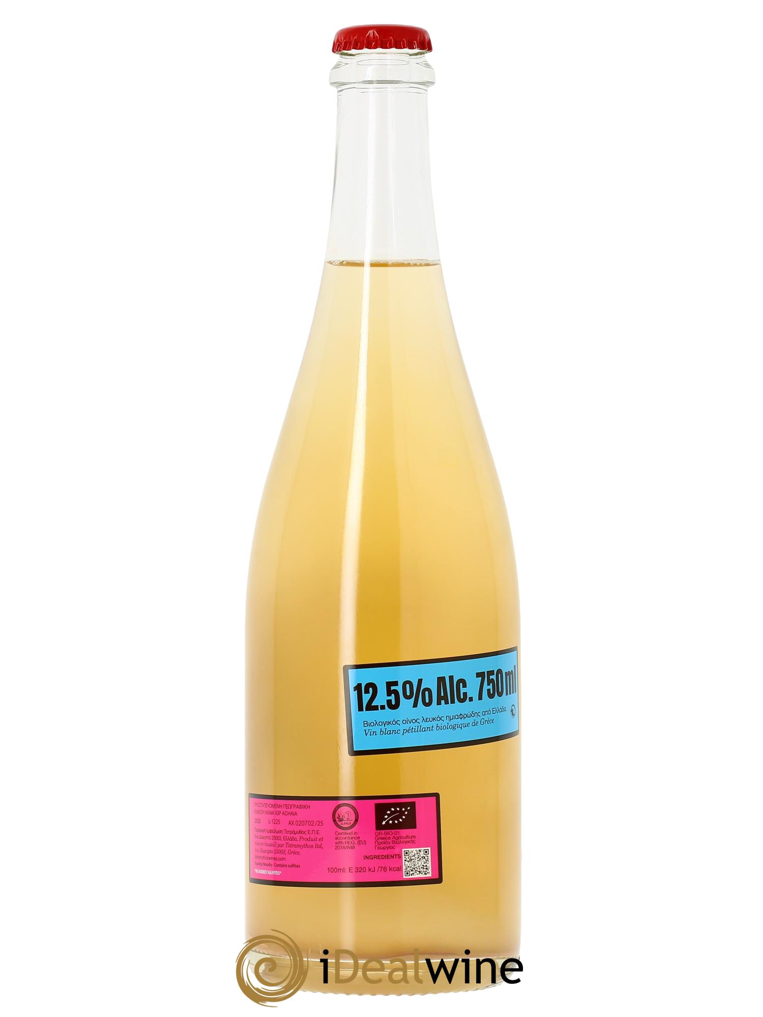 Grèce Tetramythos Roditis Pet Nat  2025 - Lot of 1 bottle - 1