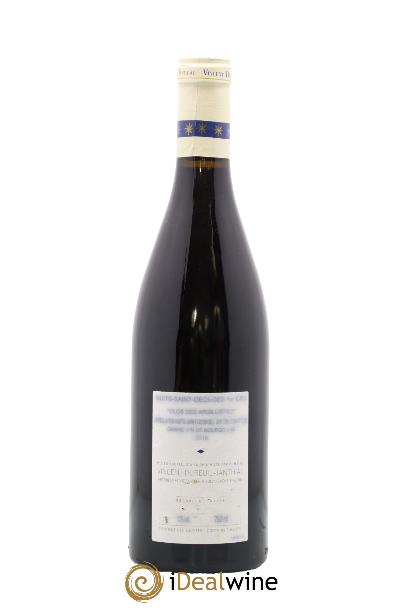 Nuits-Saint-Georges 1er Cru Clos des Argillières Vincent Dureuil-Janthial 2016 - Lot de 1 bouteille - 1