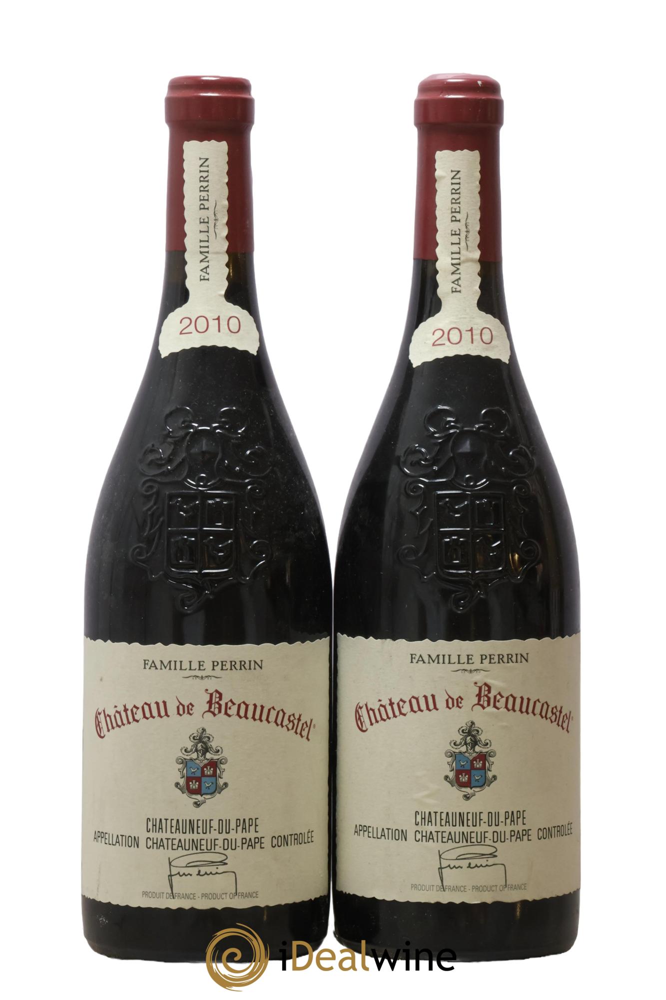 Châteauneuf-du-Pape Château de Beaucastel Famille Perrin 2010 - Lotto di 2 bottiglie - 0