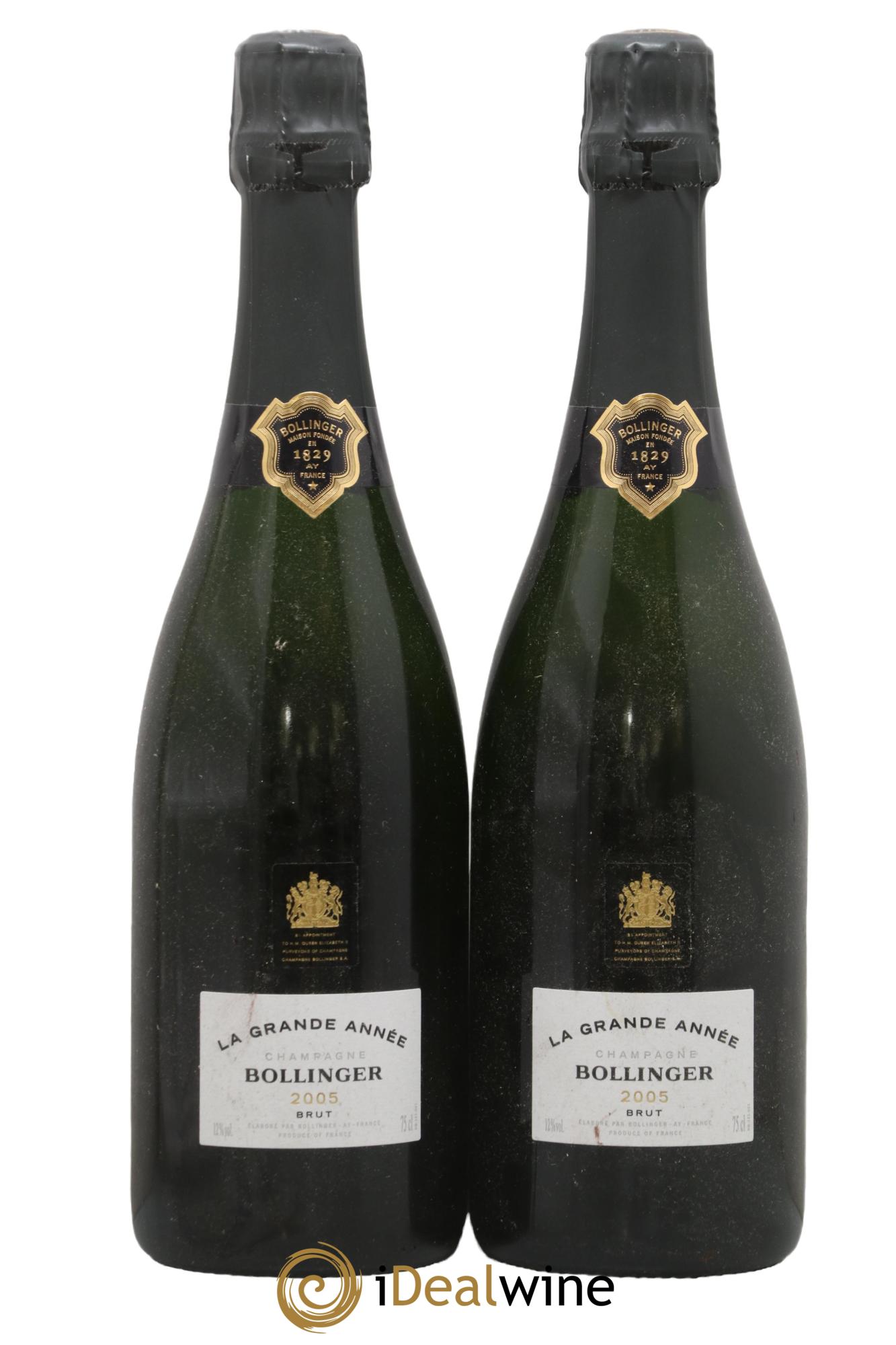Grande Année Brut Bollinger 2005 - Lot de 2 bouteilles - 0