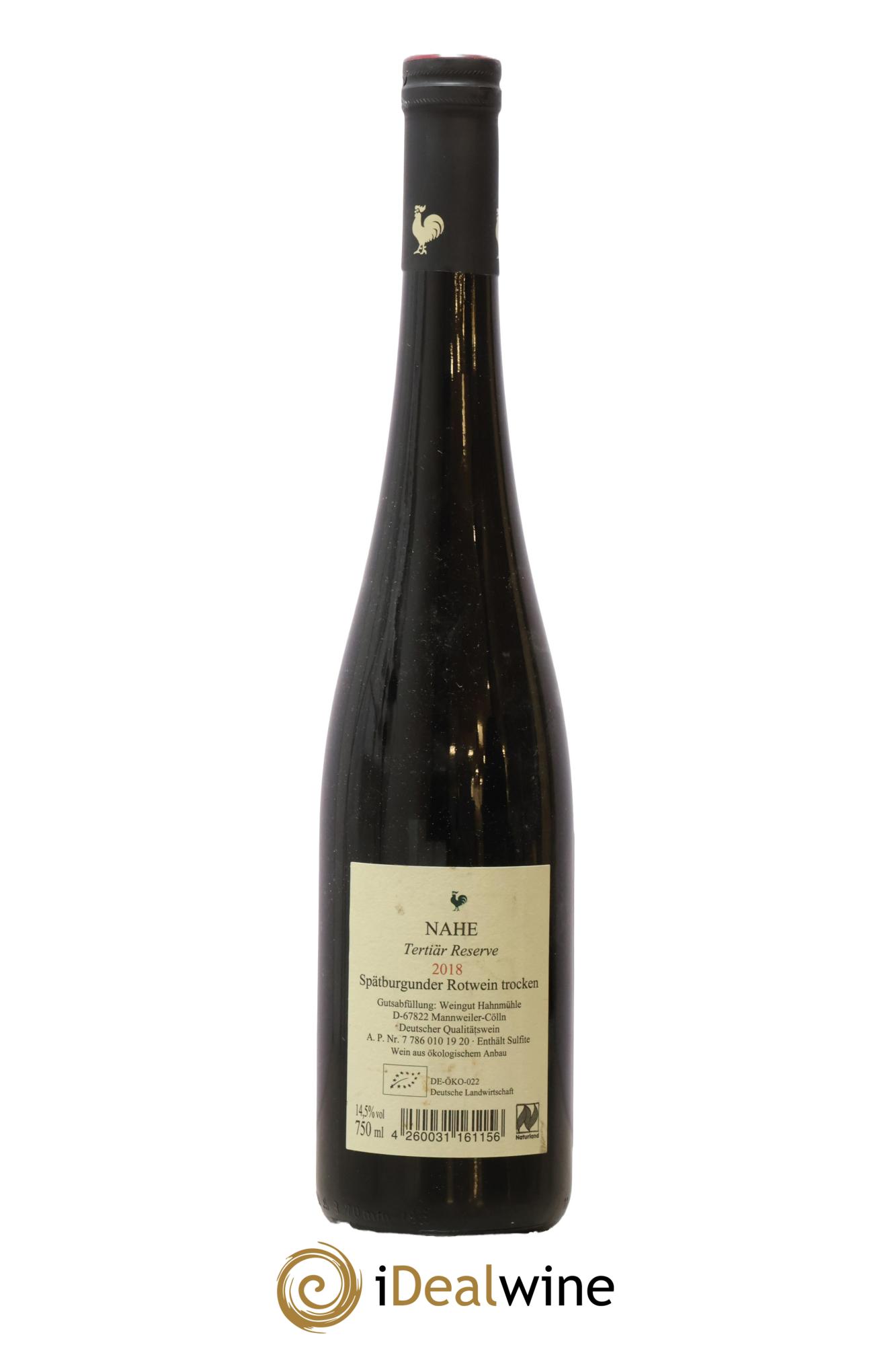 Allemagne Spätburgunder NAHE Tertiär Reserve Domaine Hahnmühle 2018 - Lot de 1 bouteille - 1