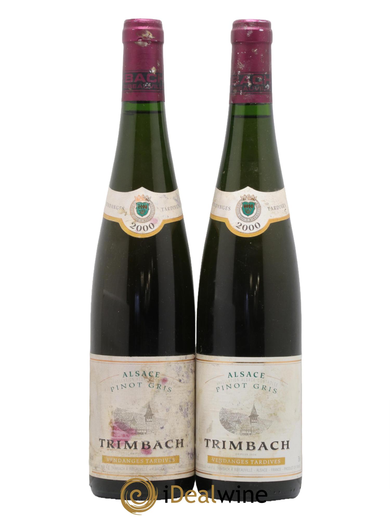 Alsace Pinot Gris Vendanges Tardives Trimbach (Domaine) 2000 - Lotto di 2 bottiglie - 0