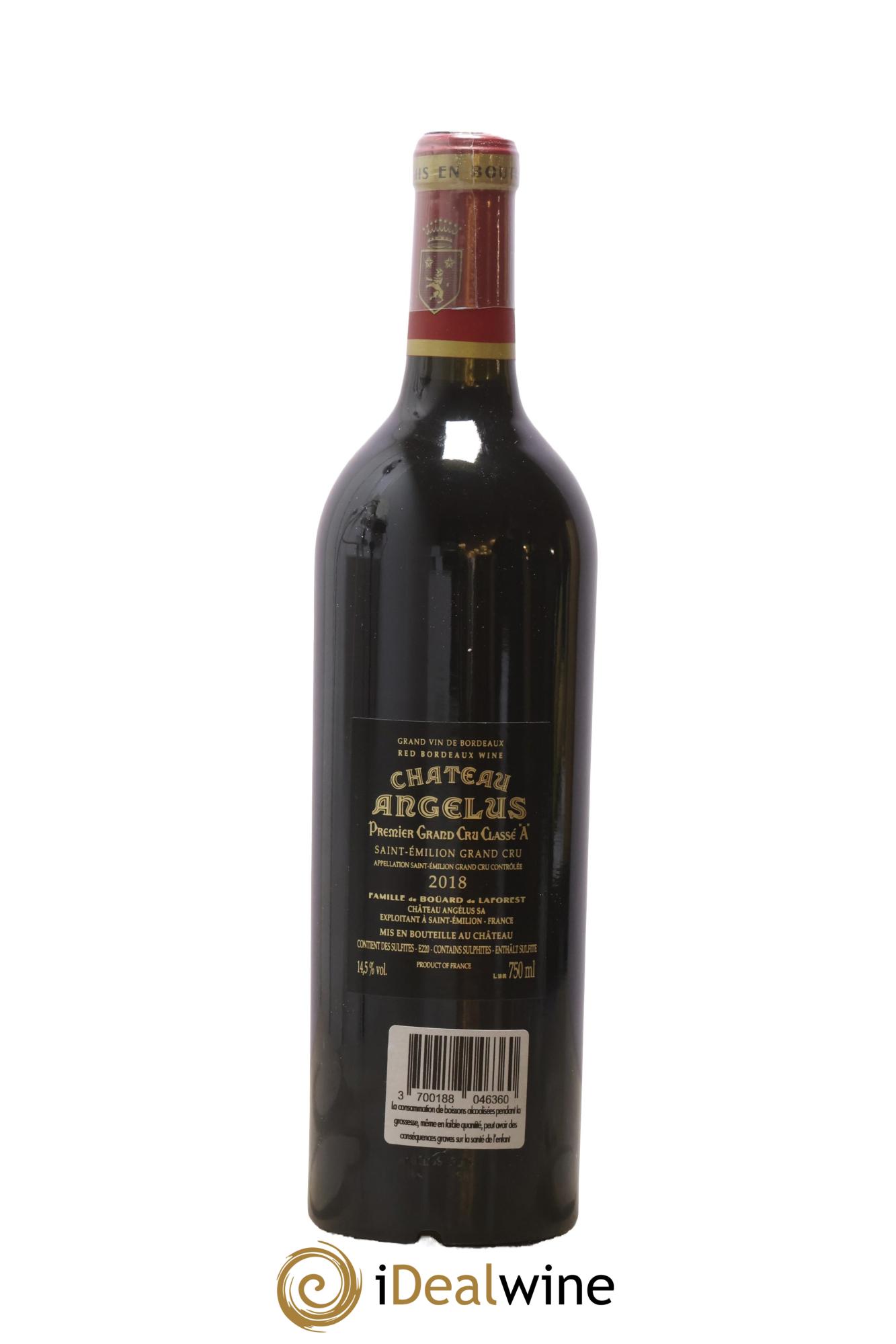 Château Angélus 1er Grand Cru Classé A 2018 - Lotto di 1 bottiglia - 1