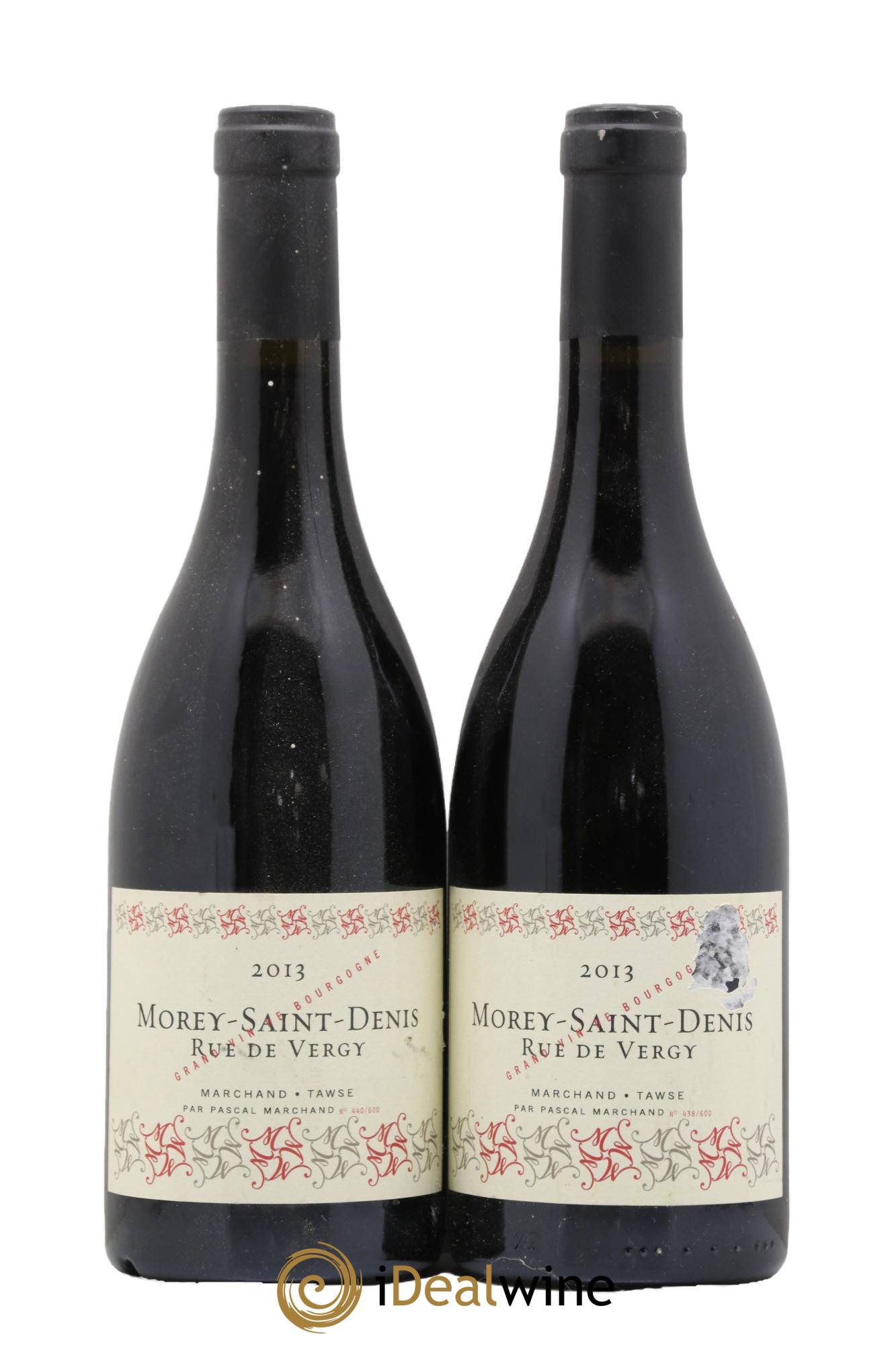 Morey-Saint-Denis Rue de Vergy Marchand-Tawse 2013 - Lot de 2 bouteilles - 0