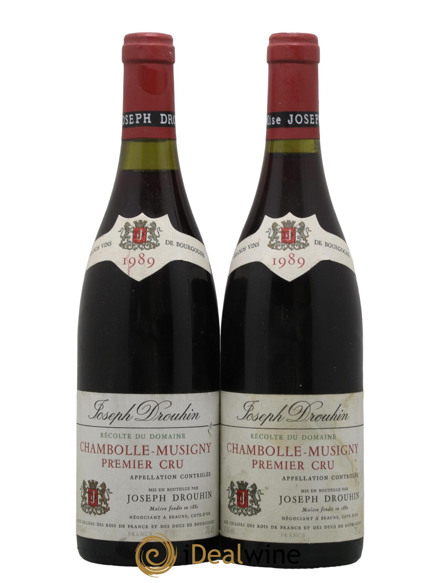 Chambolle-Musigny 1er Cru Joseph Drouhin 1989 - Lotto di 2 bottiglie - 0