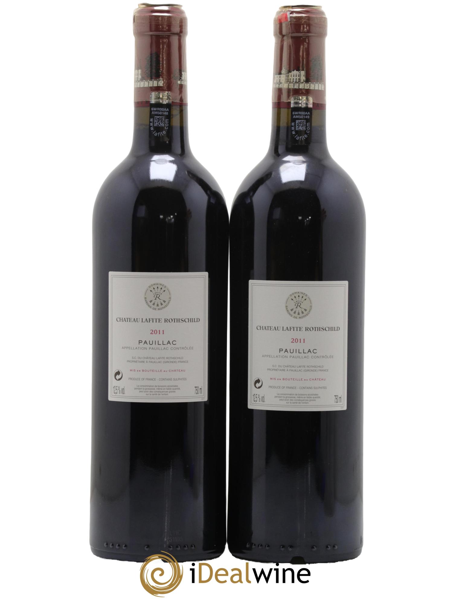 Château Lafite Rothschild 1er Grand Cru Classé 2011 - Lot de 2 bouteilles - 1