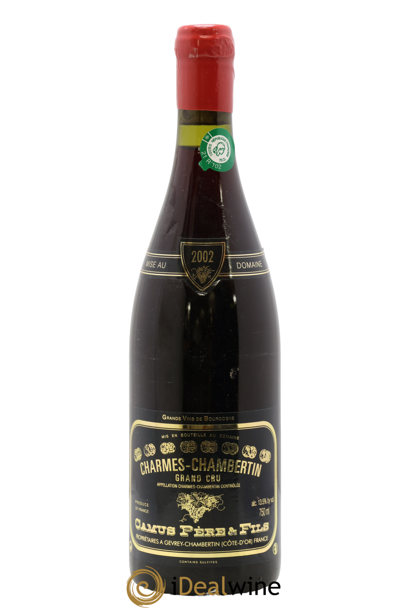 Charmes-Chambertin Grand Cru Camus Père et Fils (Domaine) 2002 - Posten von 1 Flasche - 0