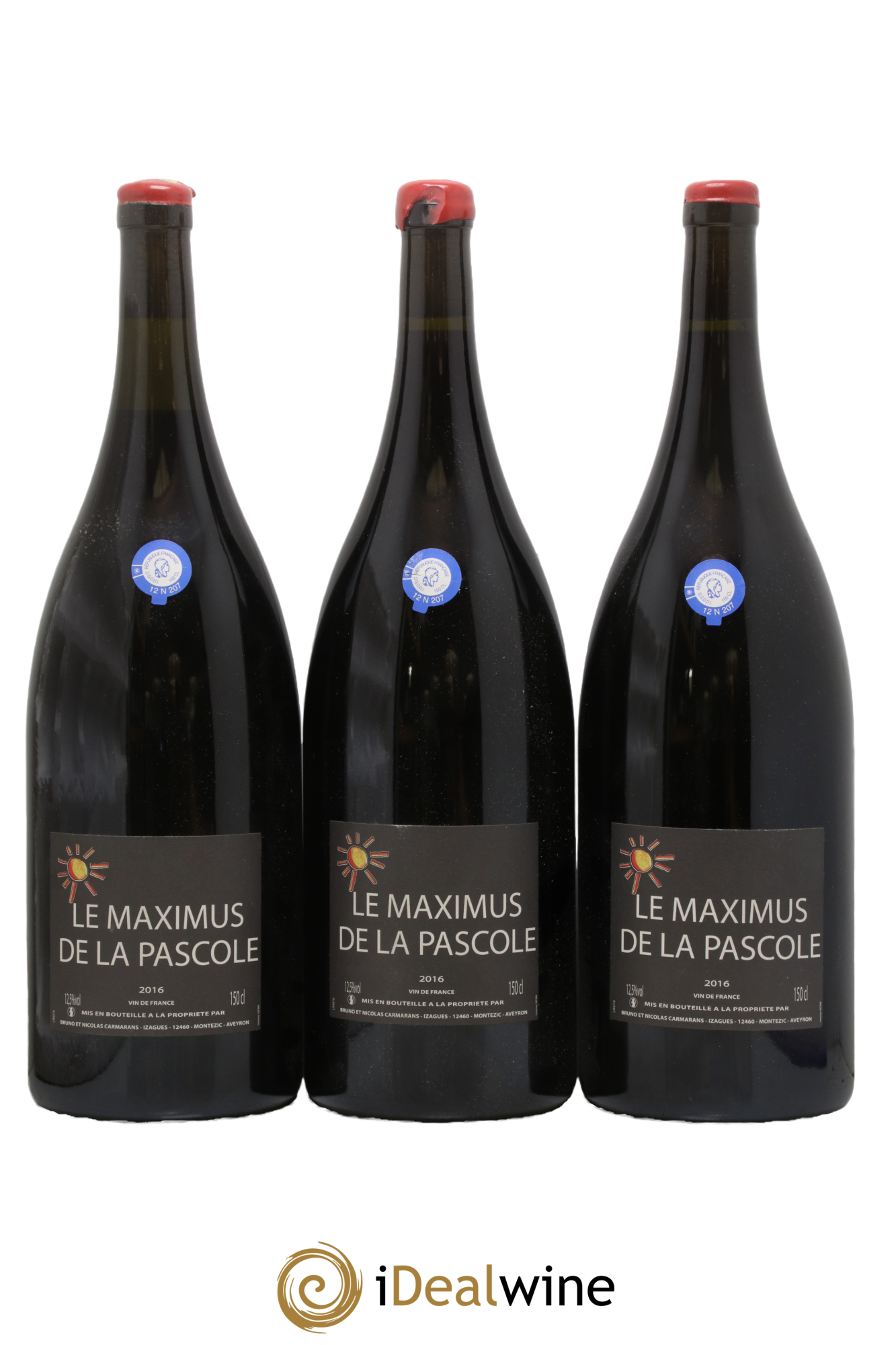 Vin de France Le Maximus de la Pascole Bruno Duchêne 2016 - Lot of 3 magnums - 0