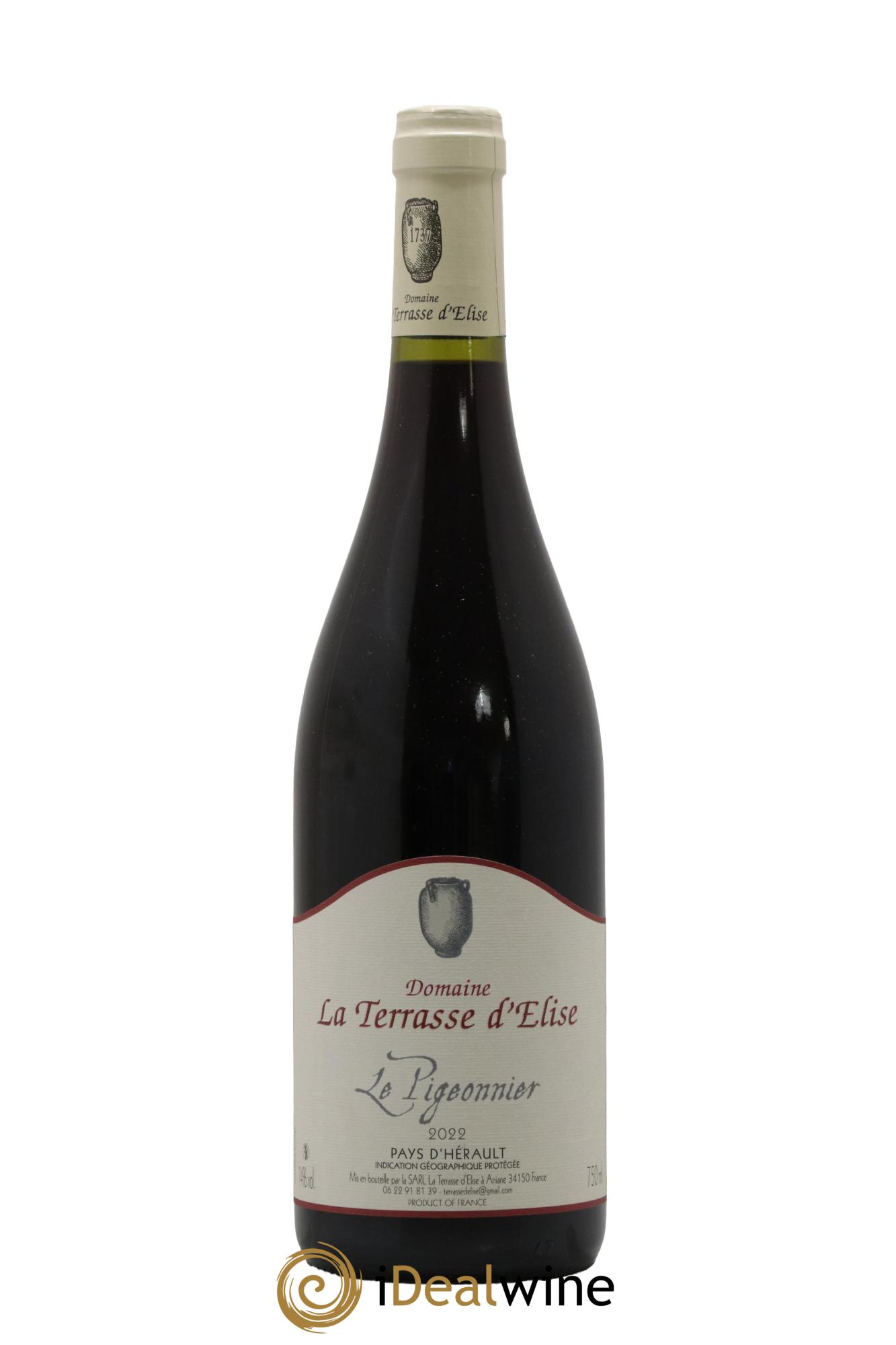 IGP Pays d'Hérault Le Pigeonnier Terrasse d'Elise (Domaine de la)  2022 - Lot of 1 bottle - 0