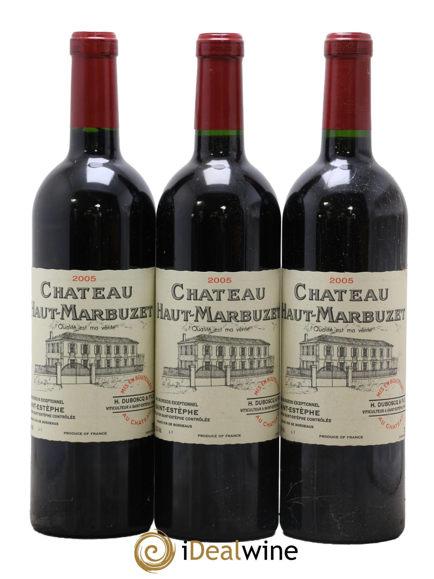 Château Haut Marbuzet 2005 - Posten von 3 Flaschen - 0
