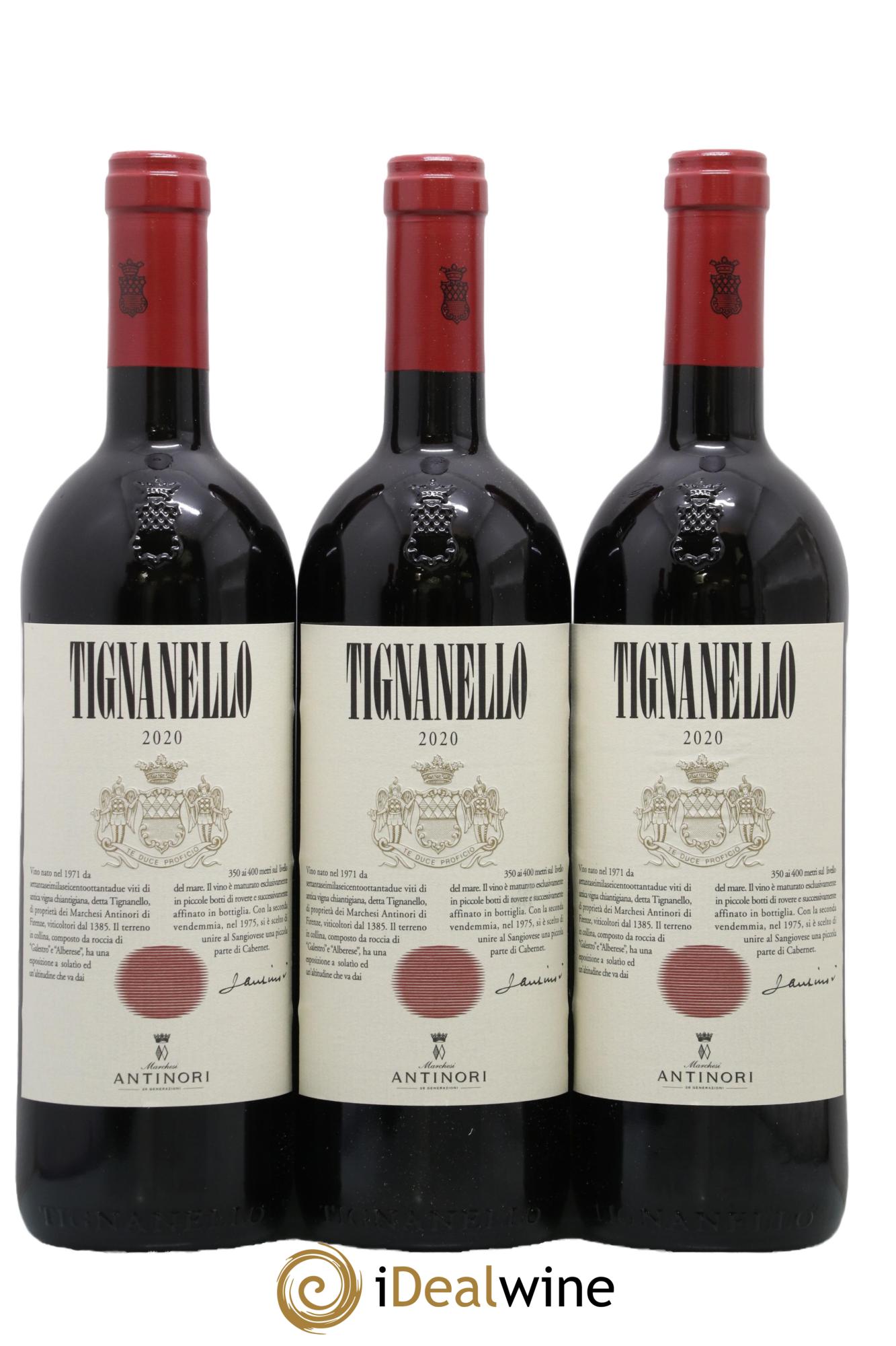 Toscana IGT Tignanello Tenuta Tignanello - Marchesi Antinori 2020 - Lot de 6 bouteilles - 1