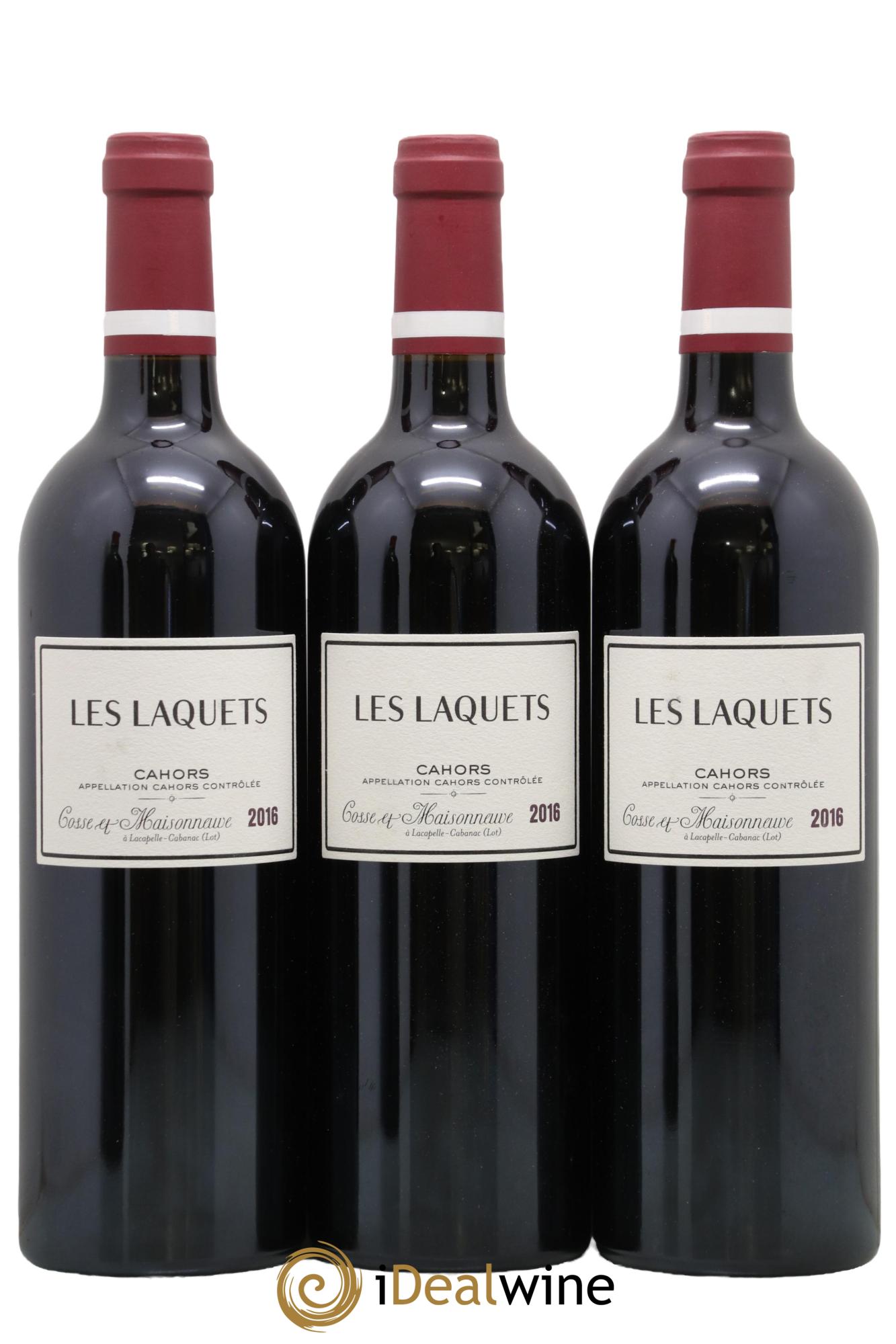 Cahors Les Laquets Cosse-Maisonneuve (Domaine) 2016 - Lot de 3 bouteilles - 0
