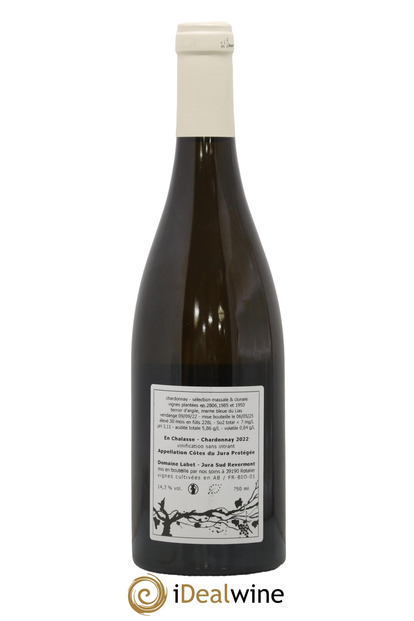 Côtes du Jura Chardonnay En Chalasse Romain - Julien - Charline Labet 2022 - Lot de 1 bouteille - 1