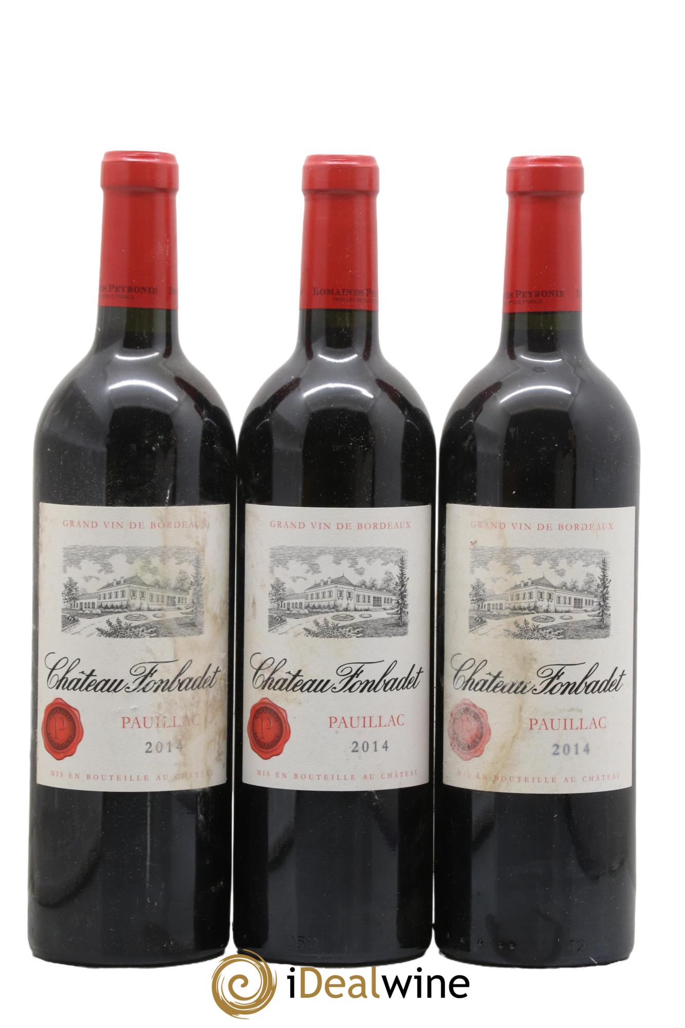 Château Fonbadet 2014 - Lot de 3 bouteilles - 0