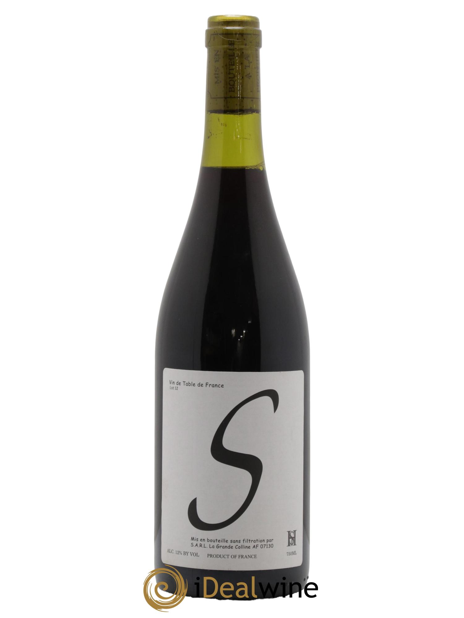 Vin de France Cuvée S Hirotake Ooka - Domaine La Grande Colline 2012 - Lot de 1 bouteille - 0