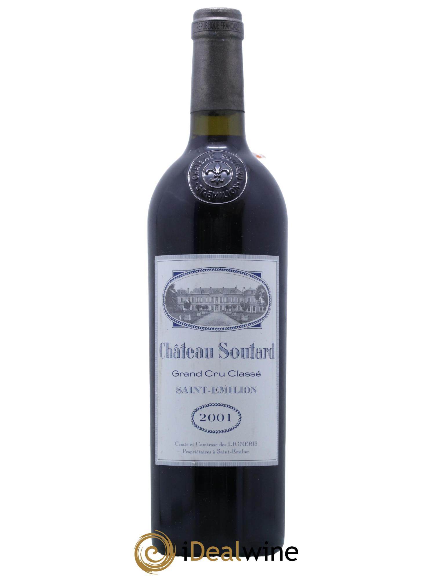 Château Soutard Grand Cru Classé 2001 - Lot de 1 bouteille - 0