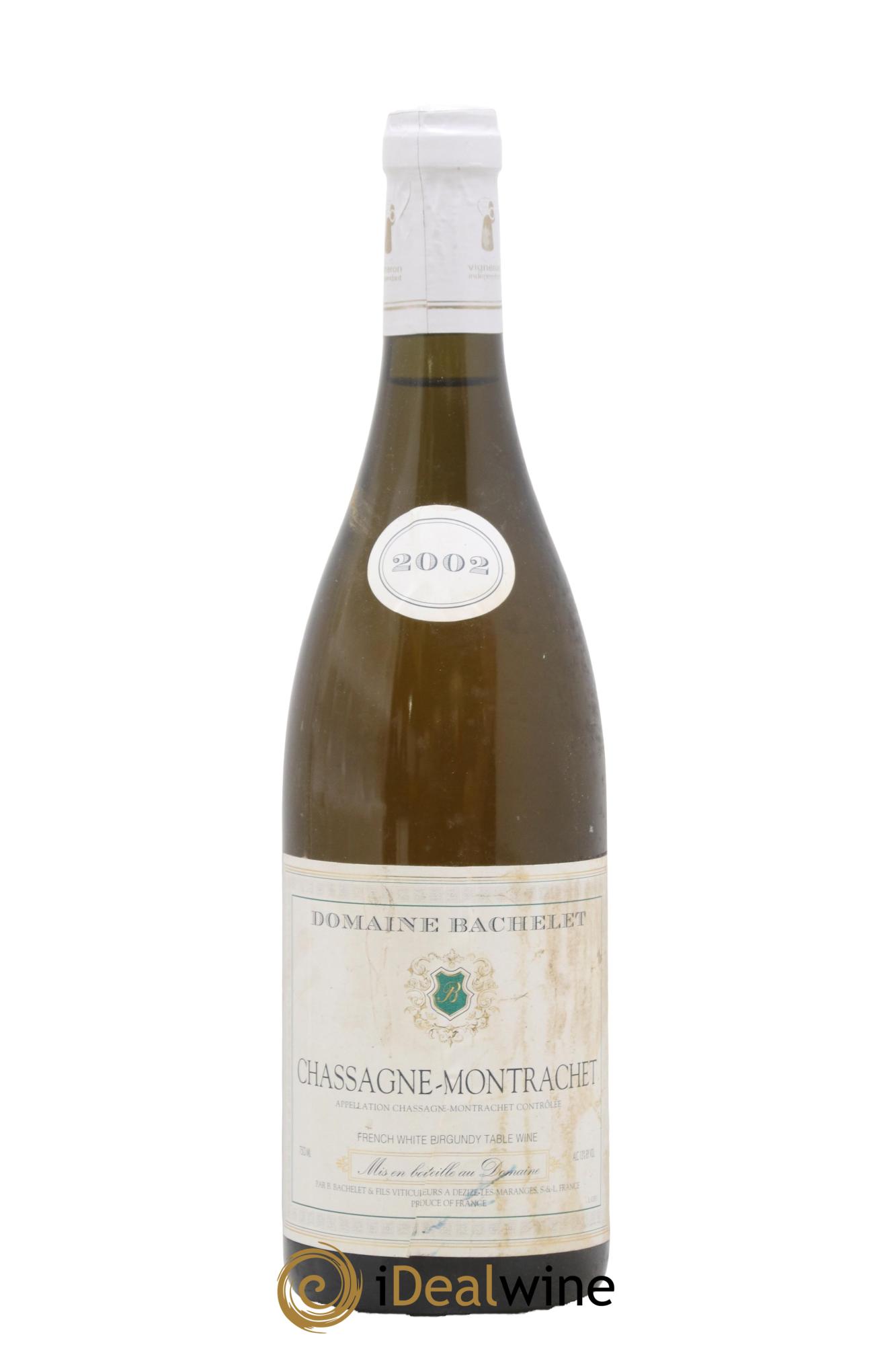 Chassagne-Montrachet Jean-Claude Bachelet (Domaine) 2002 - Lot de 1 bouteille - 0