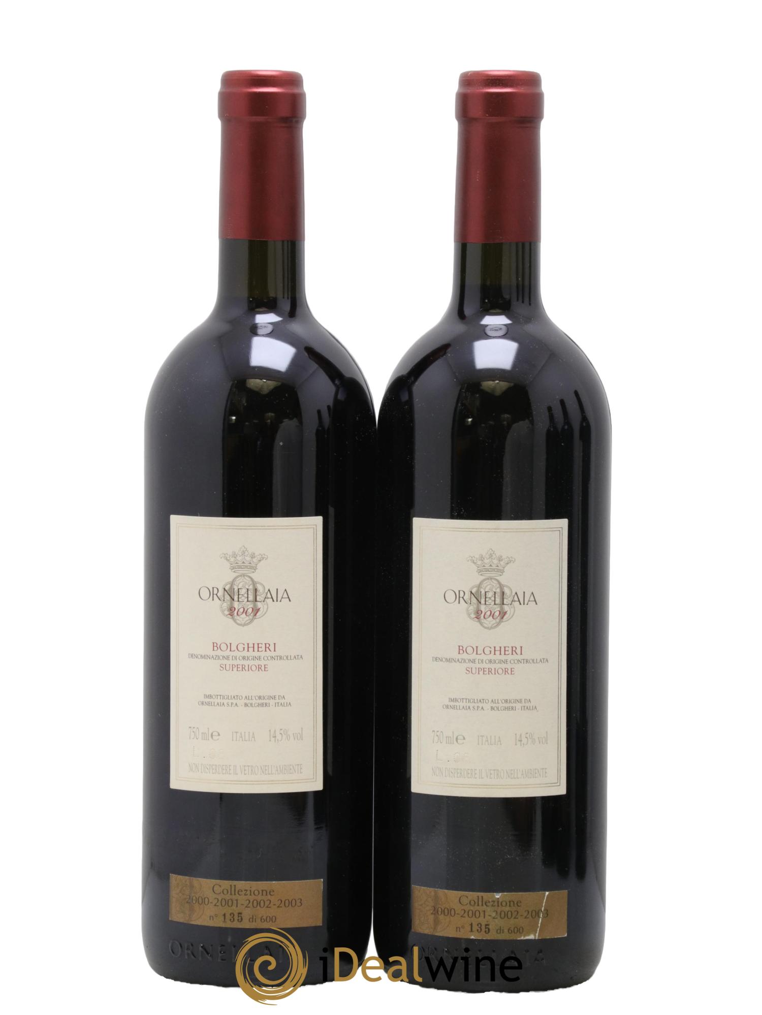 Bolgheri DOC Ornellaia Collezione 2000-2003 Tenuta Dell'Ornellaia - Frescobaldi - Lot of 7 bottles - 4